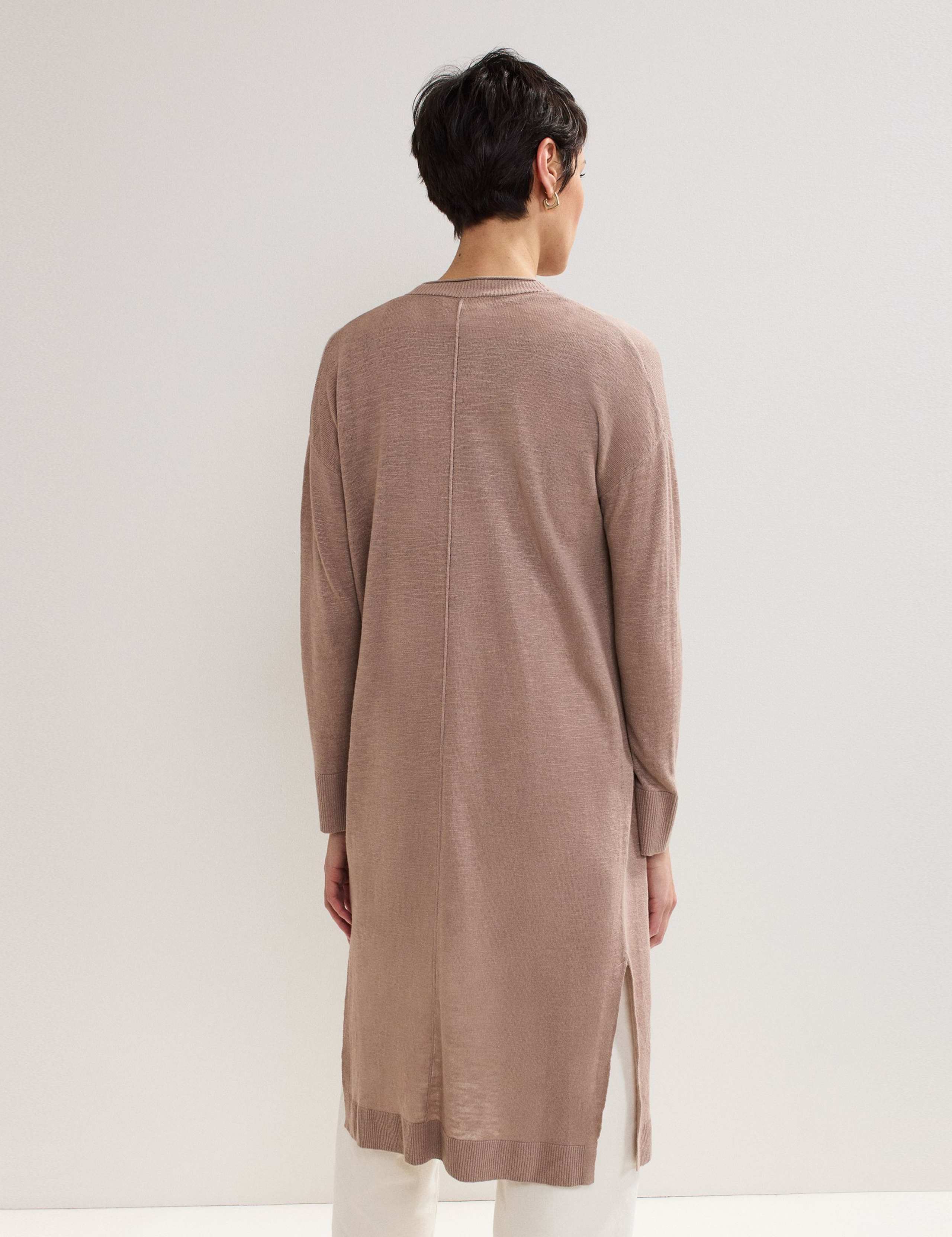 Linen Rich Longline Cardigan 5 of 7