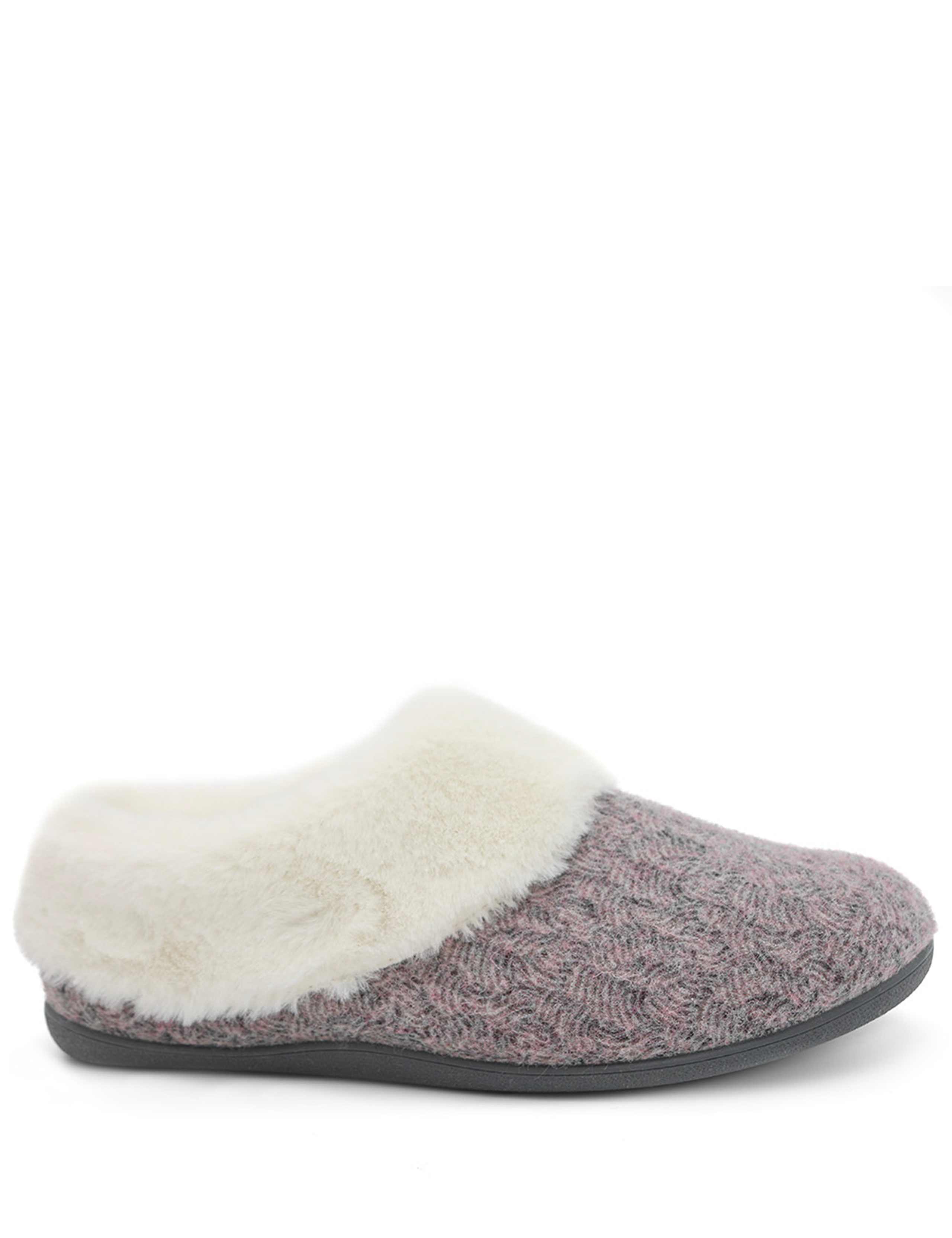 Feria Faux Fur Cuffed Full Slippers 6 of 6