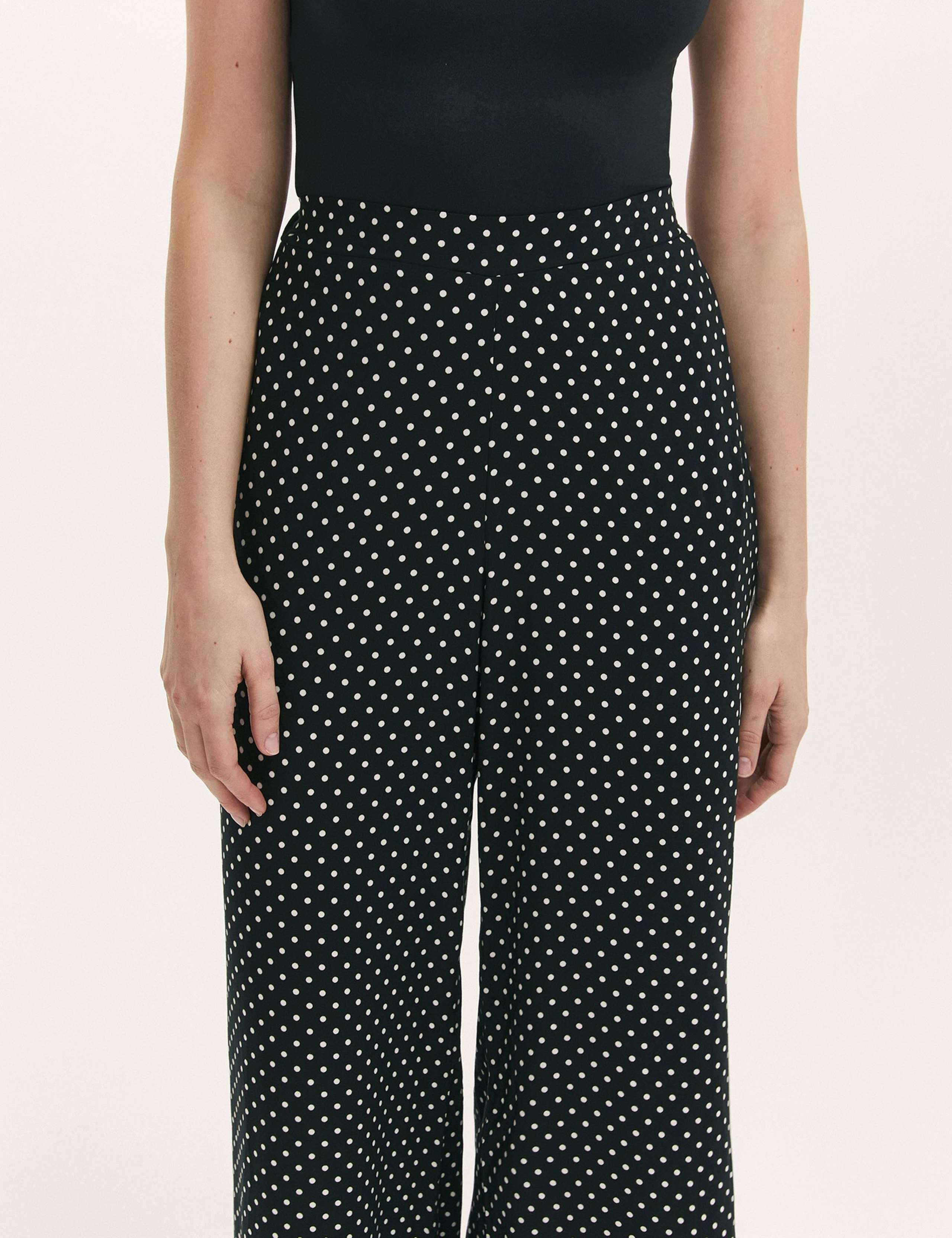 Polka Dot Wide Leg Trousers 4 of 5