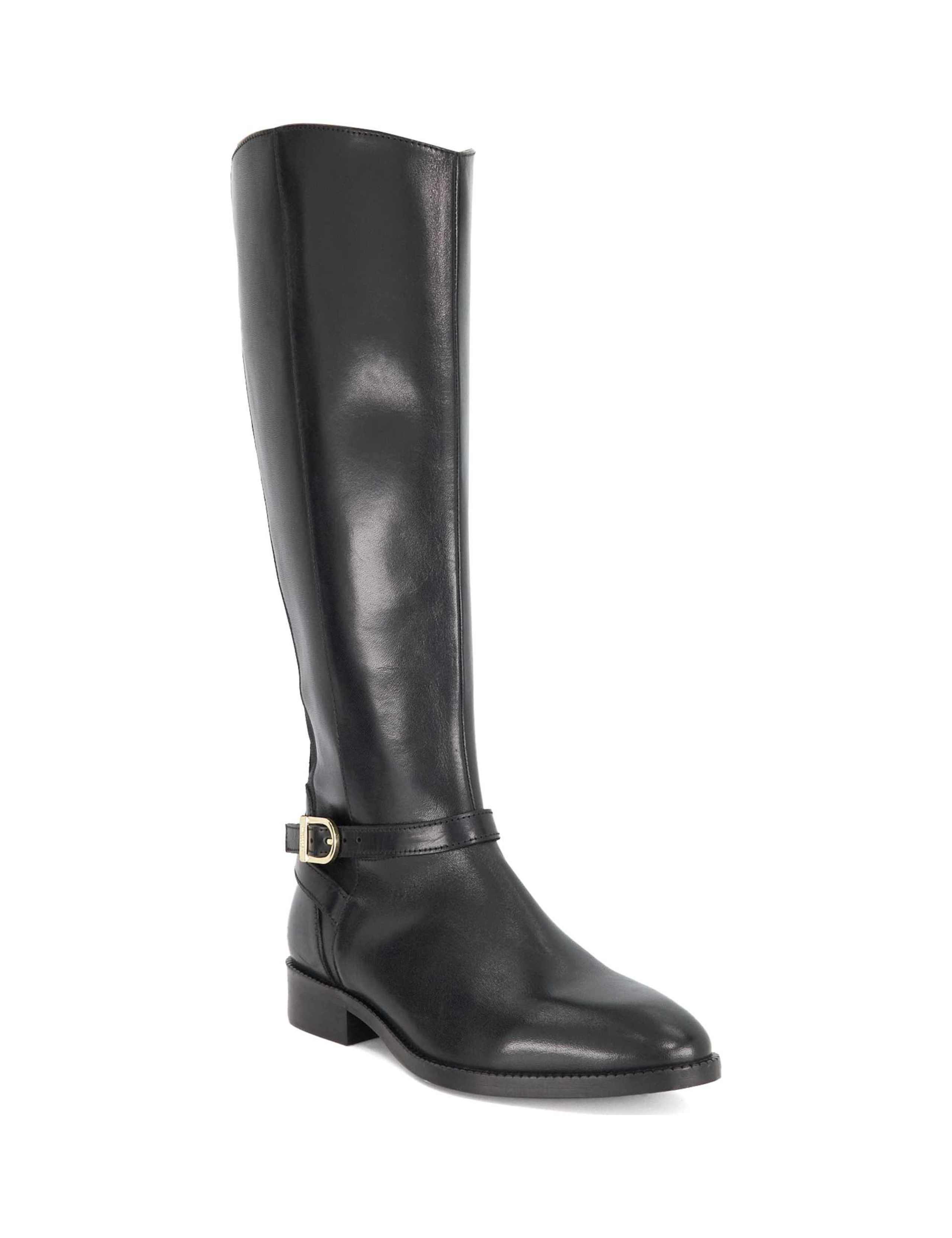 Leather Buckle Knee High Riding Boots 3 of 5