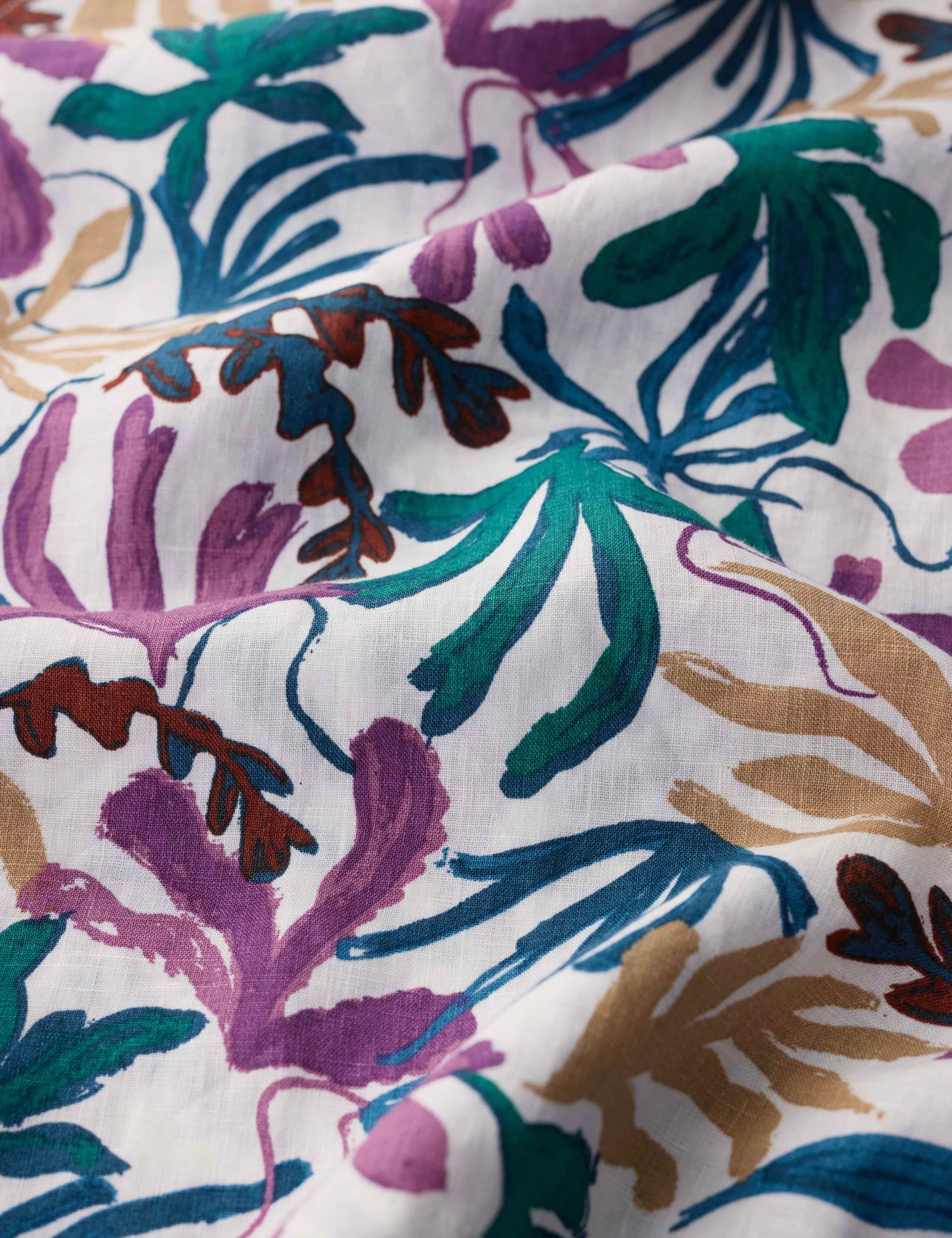 Pure Linen Printed Top 4 of 4