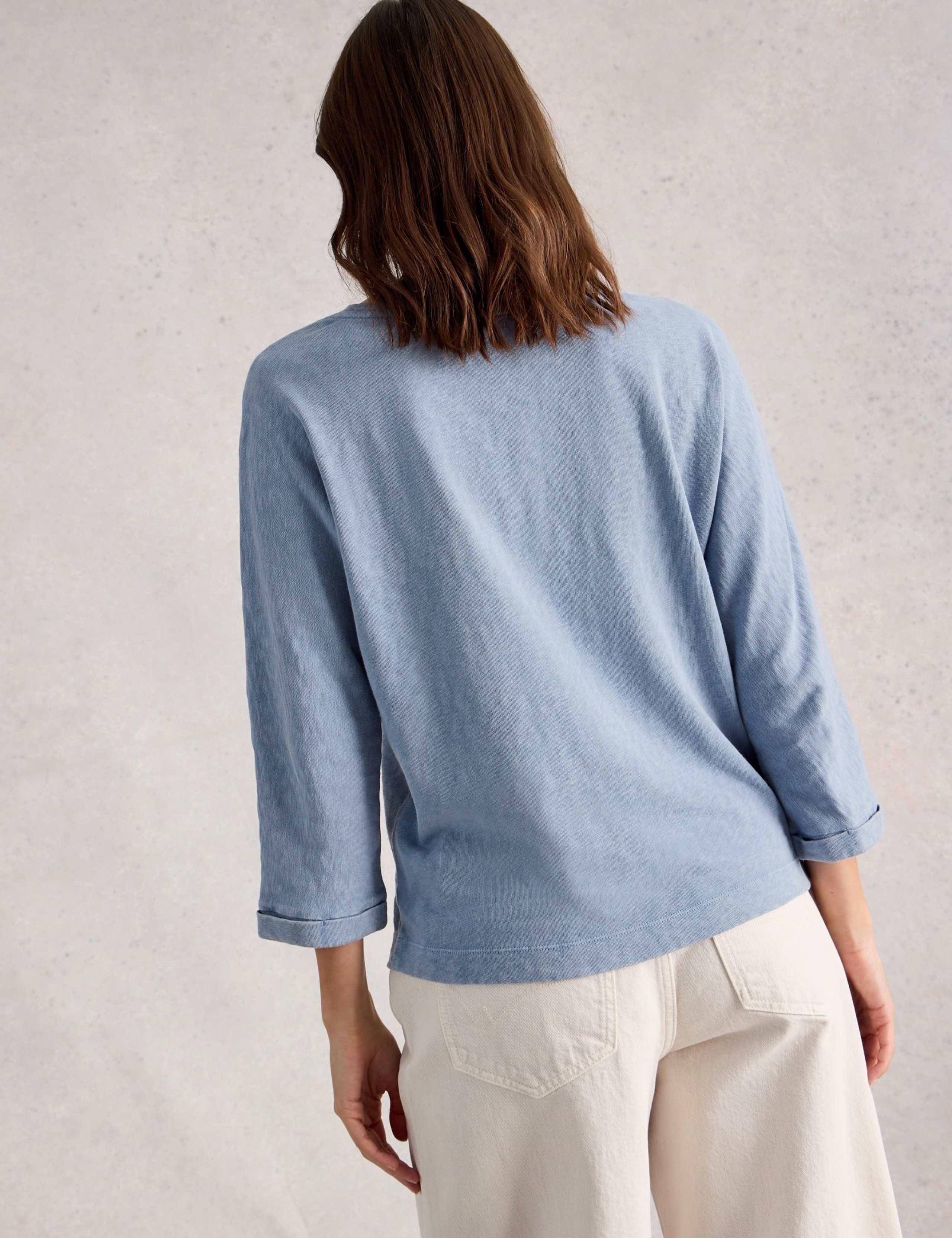 Pure Cotton Crew Neck Relaxed Top 4 of 6