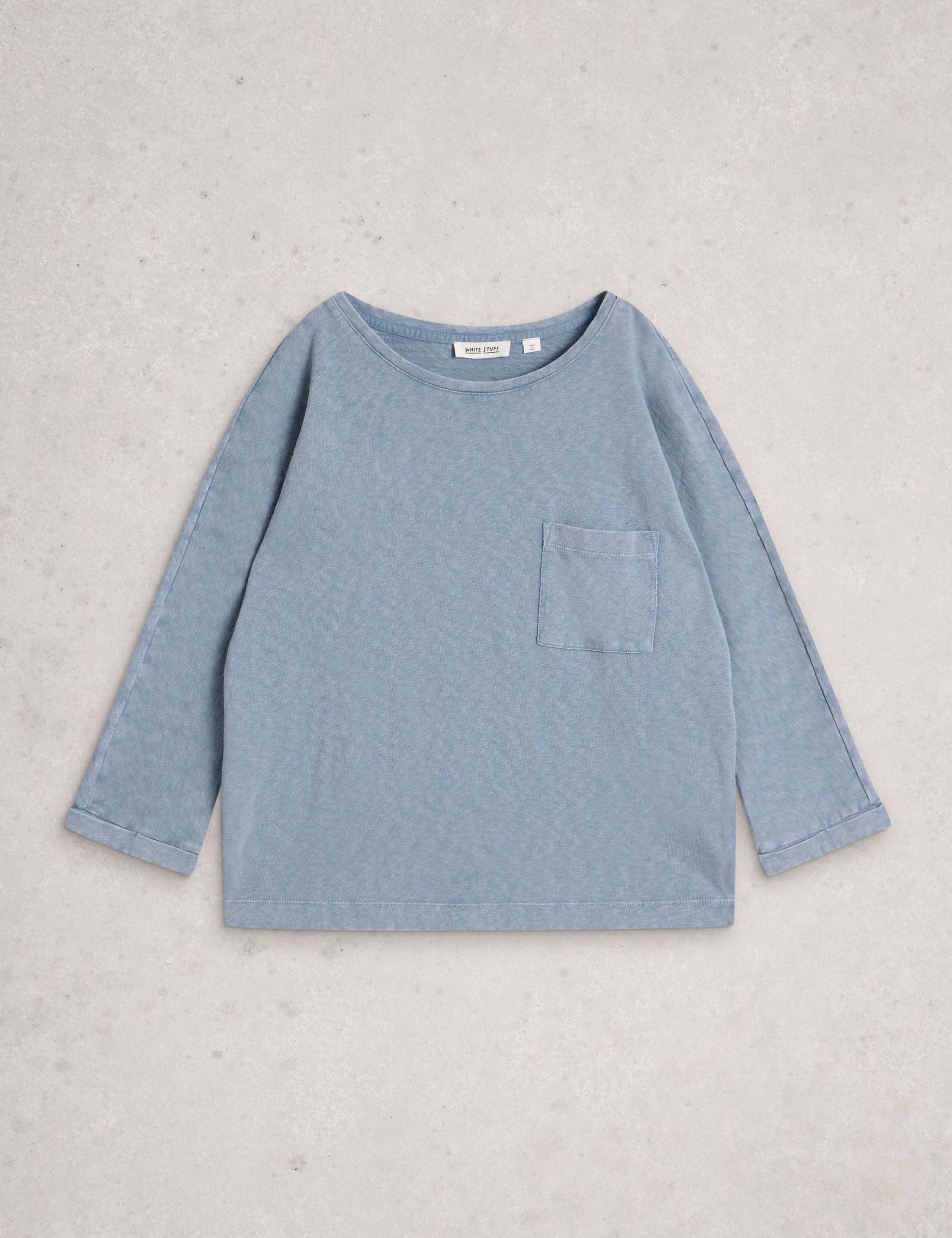 Pure Cotton Crew Neck Relaxed Top 2 of 6