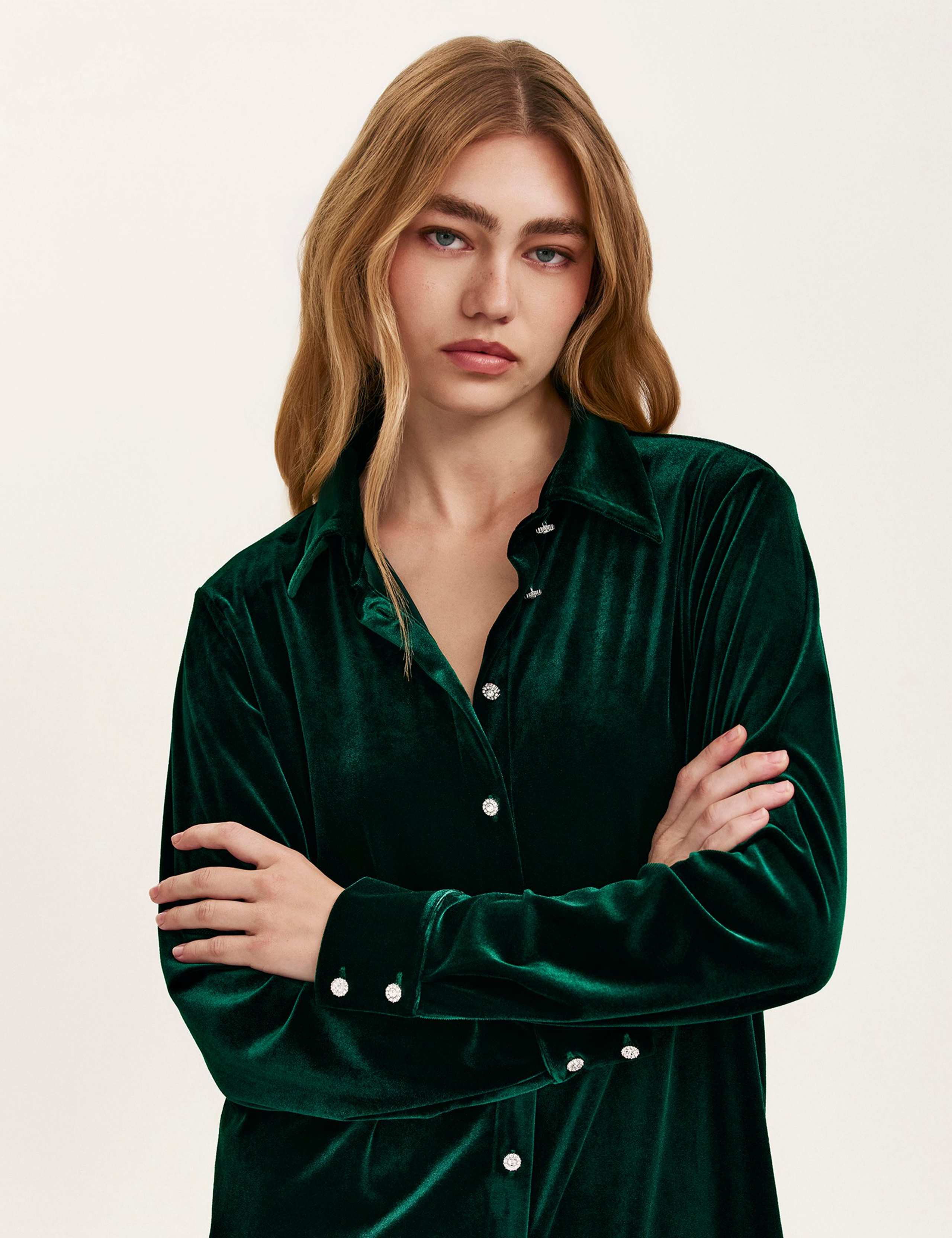 Velvet Collared Shirt 2 of 3