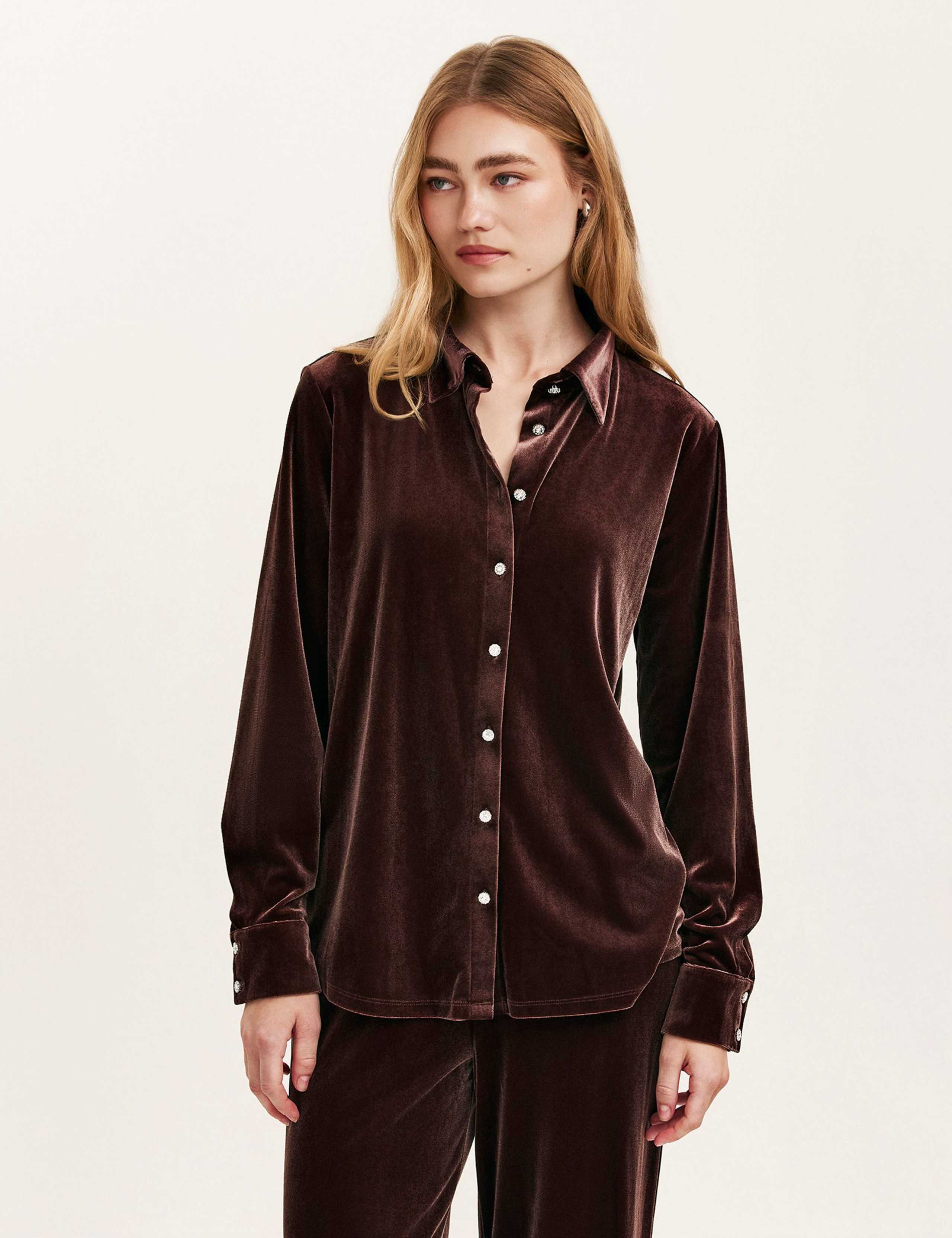 Velvet Collared Shirt 1 of 3