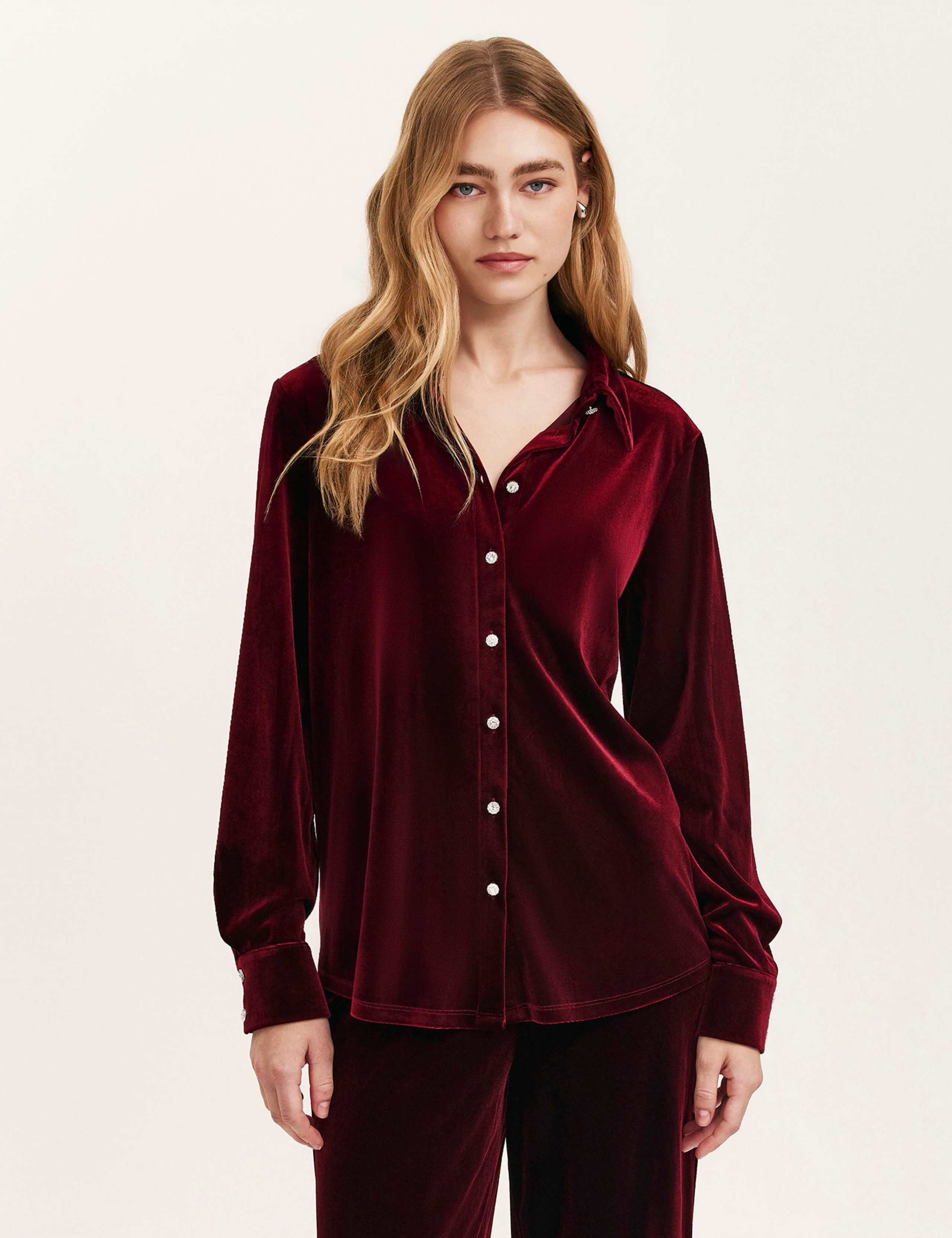 Velvet Collared Shirt 1 of 3