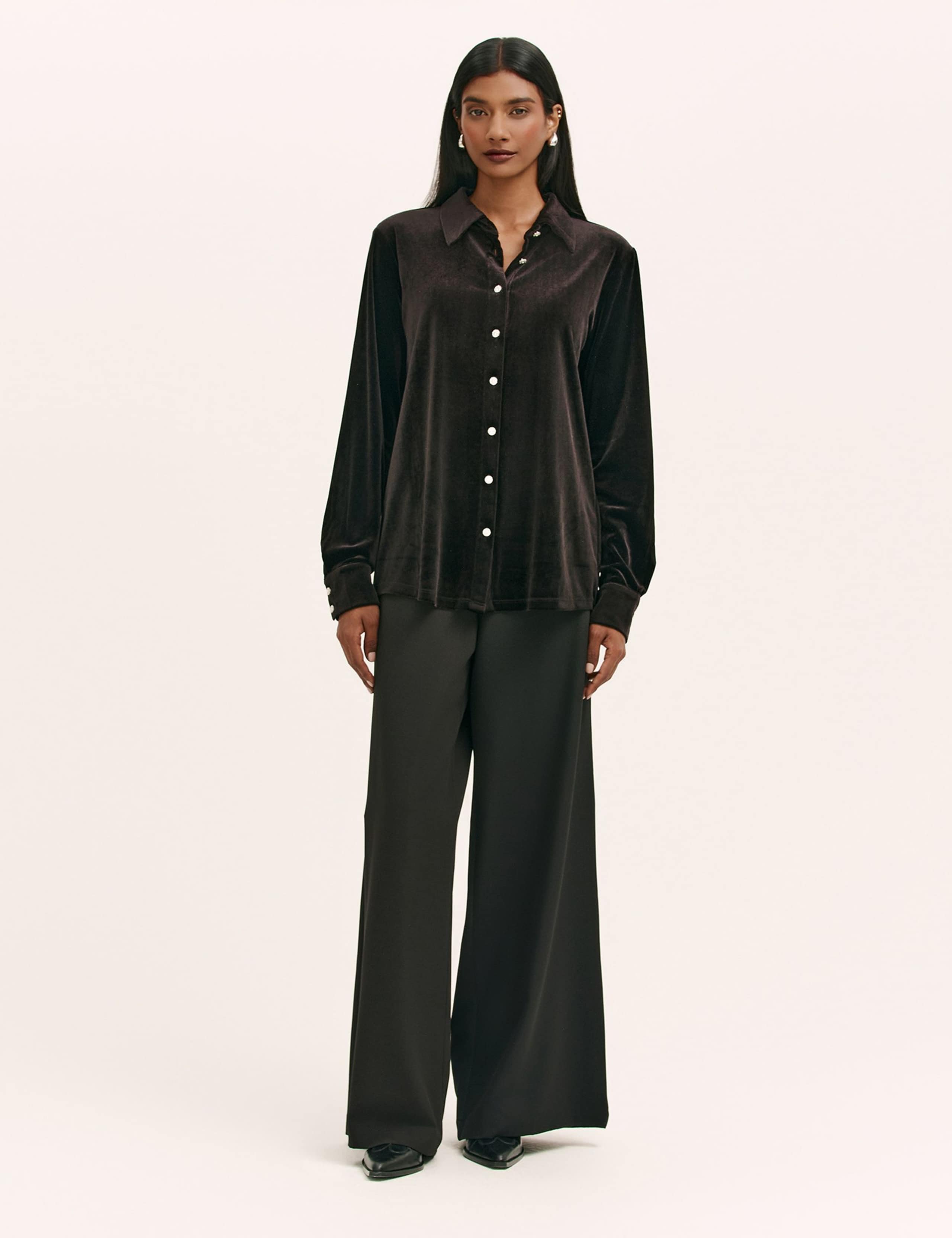 Velvet Collared Shirt 2 of 4