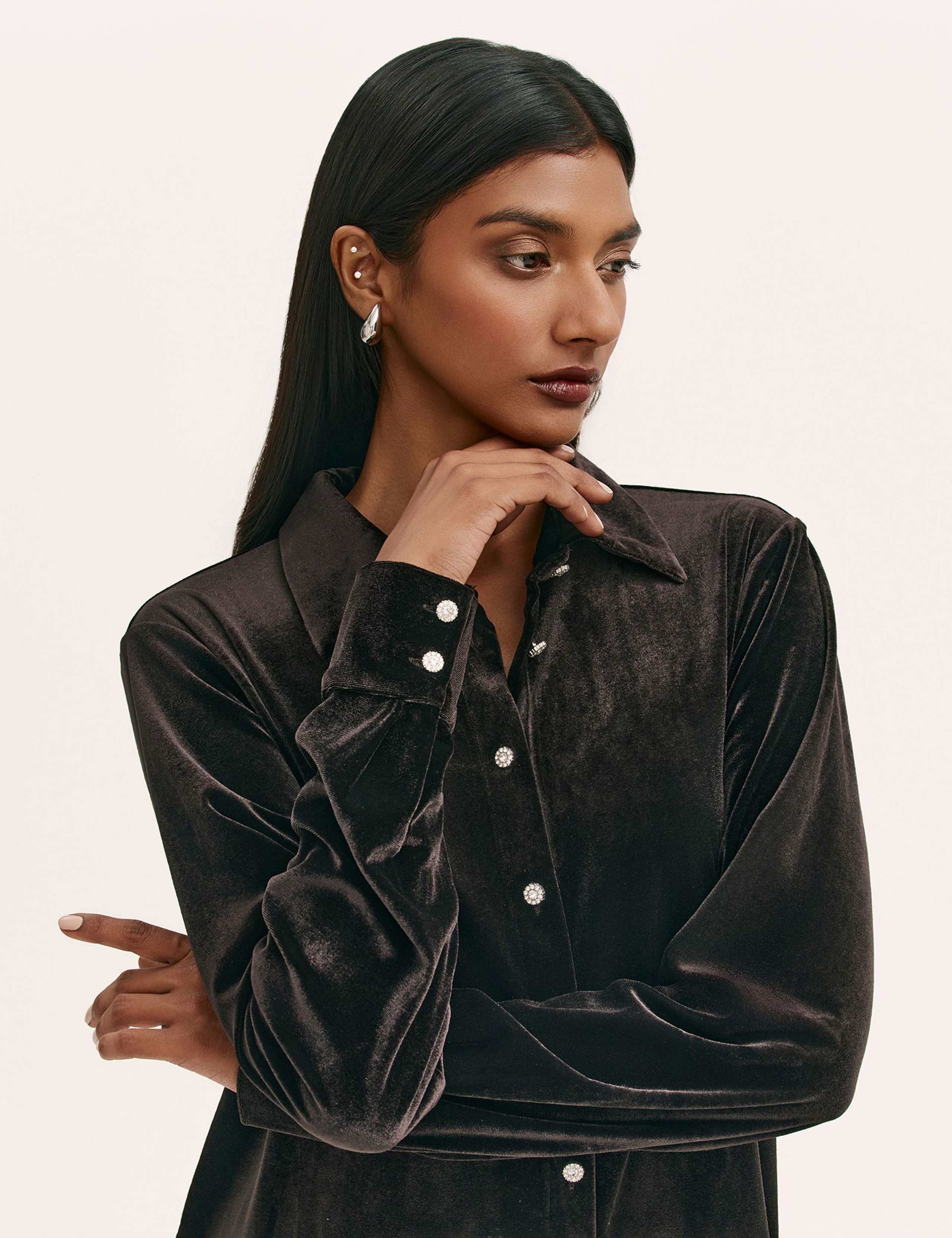 Velvet Collared Shirt 4 of 4