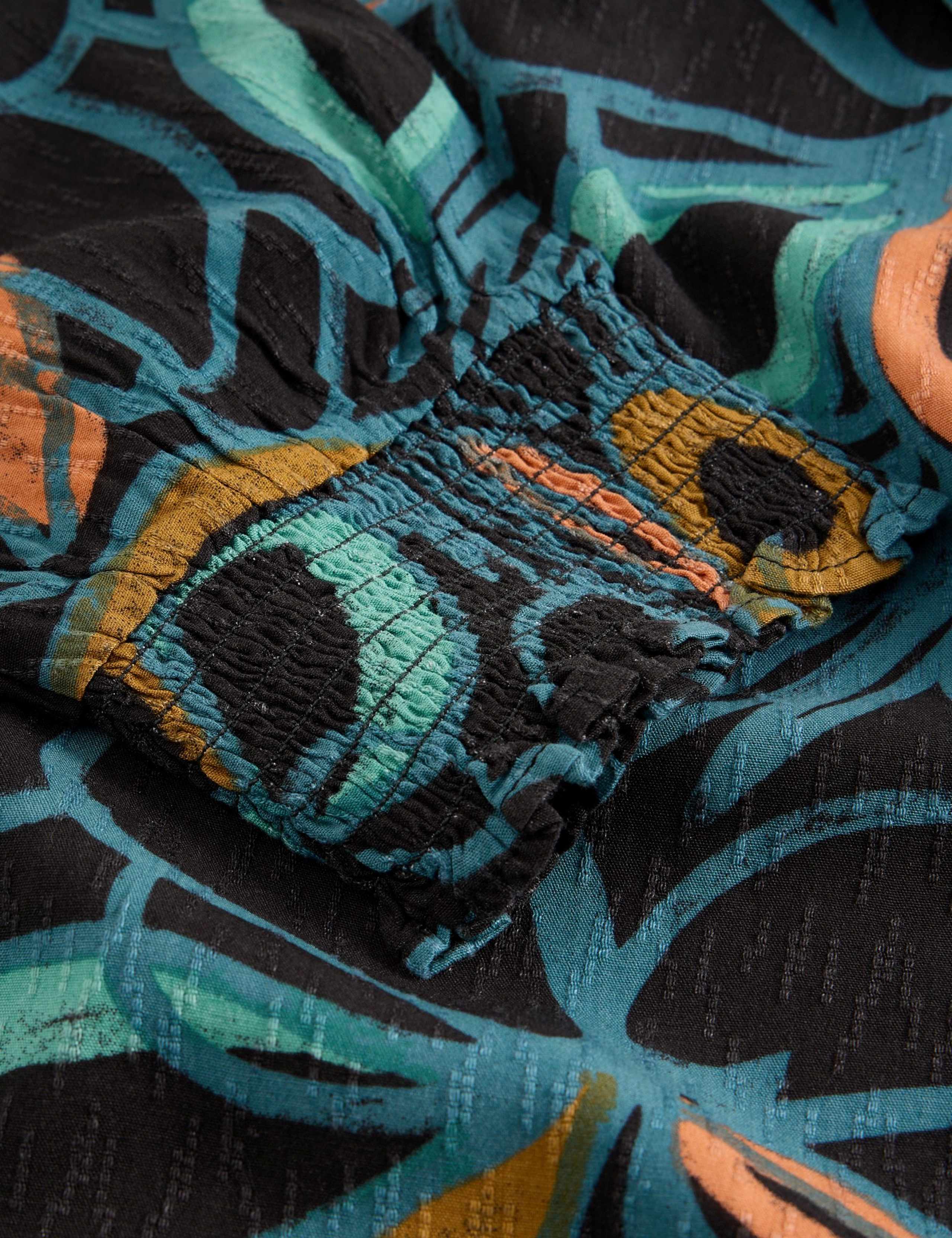 Printed V-Neck Blouse 6 of 6