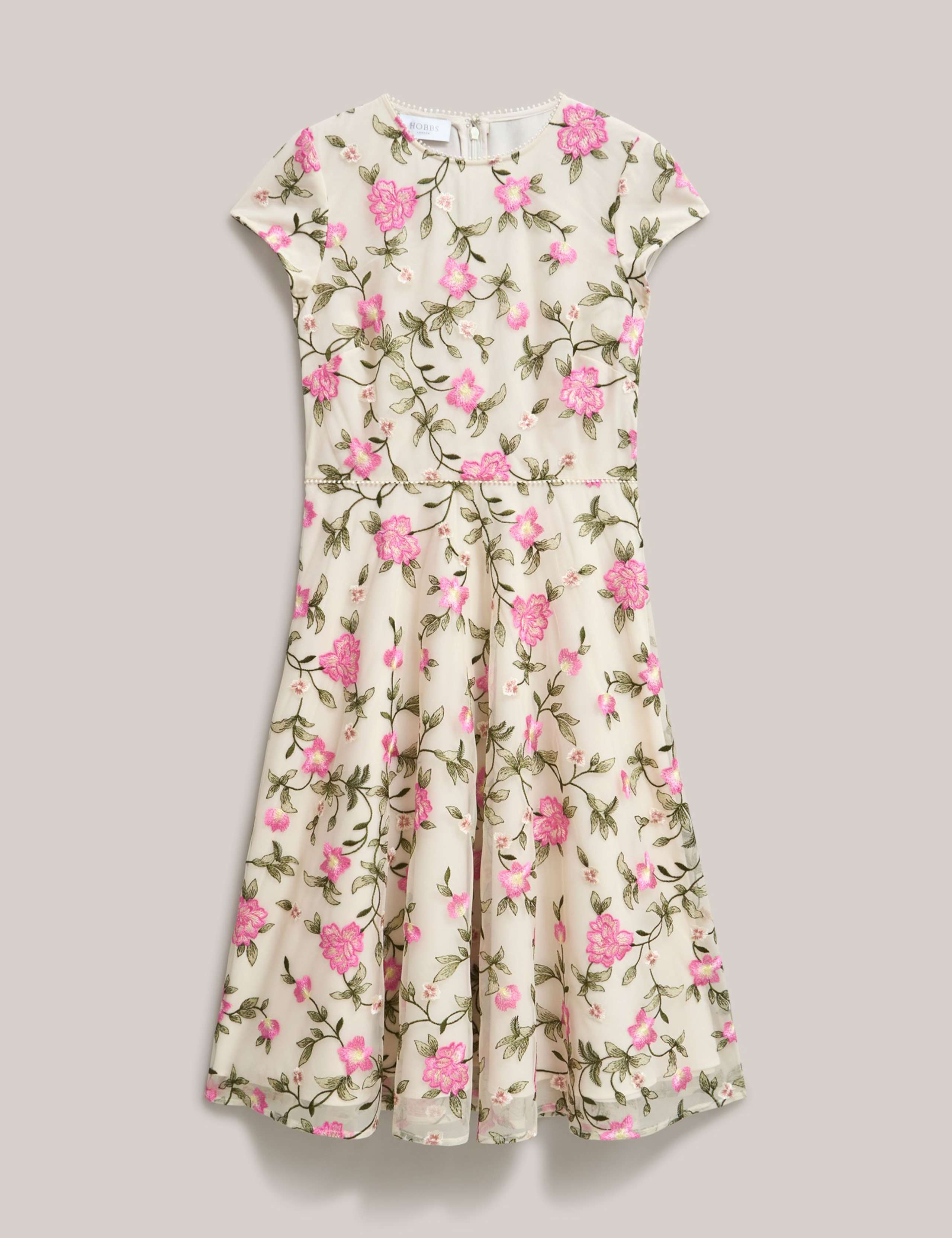 Floral Knee Length Skater Dress 2 of 5