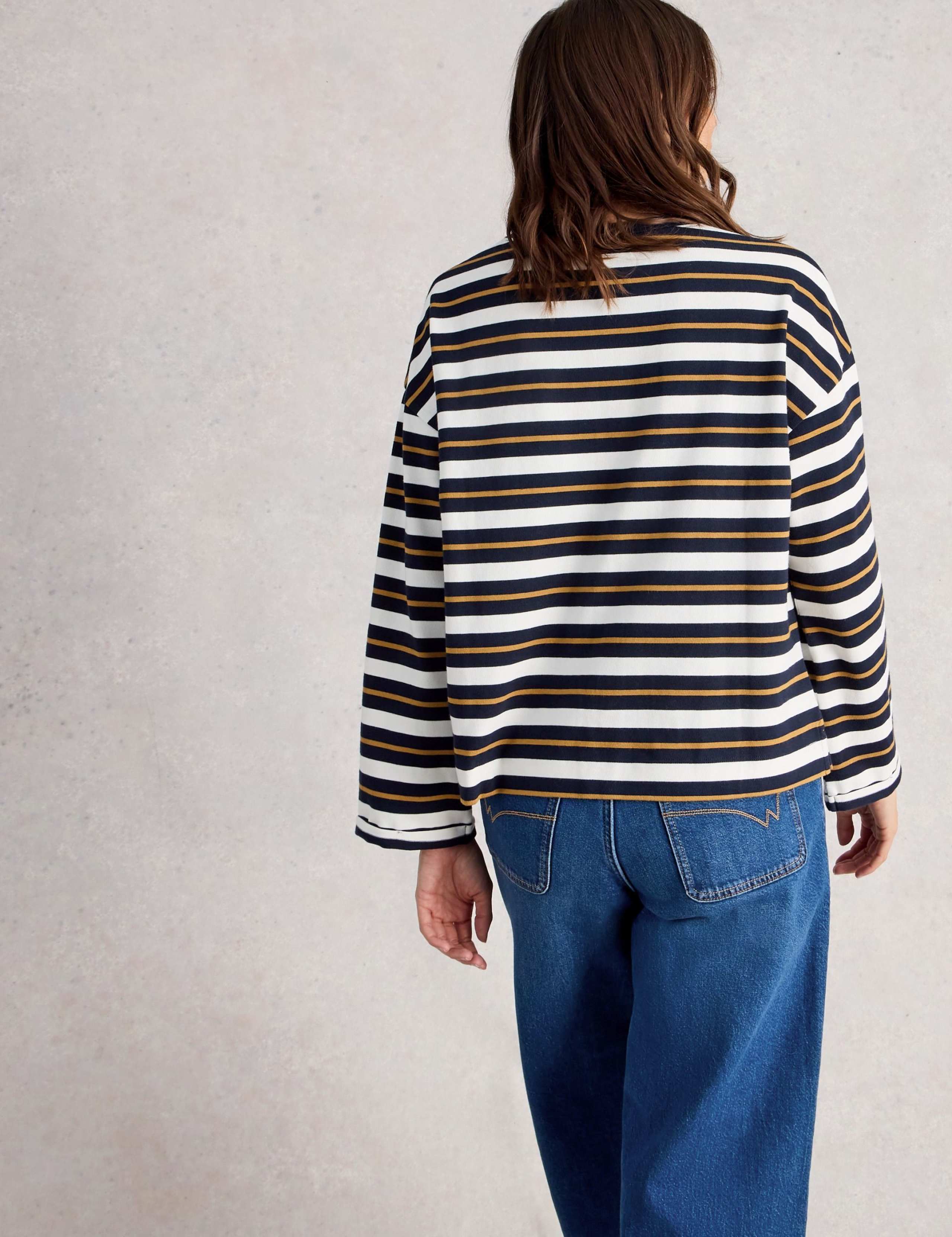 Pure Cotton Striped Crew Neck Top 4 of 6