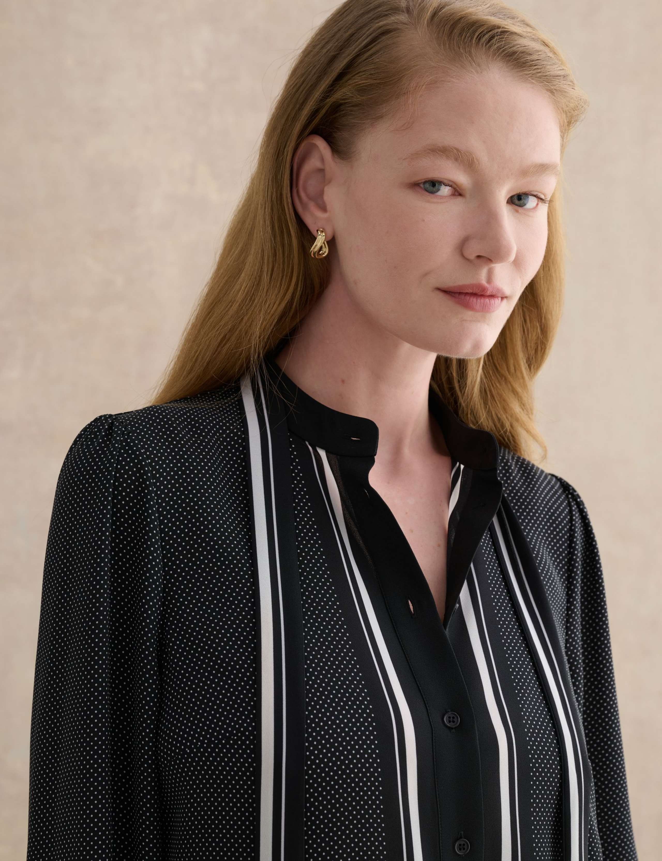 Textured Notch Neck Blouse 5 of 6