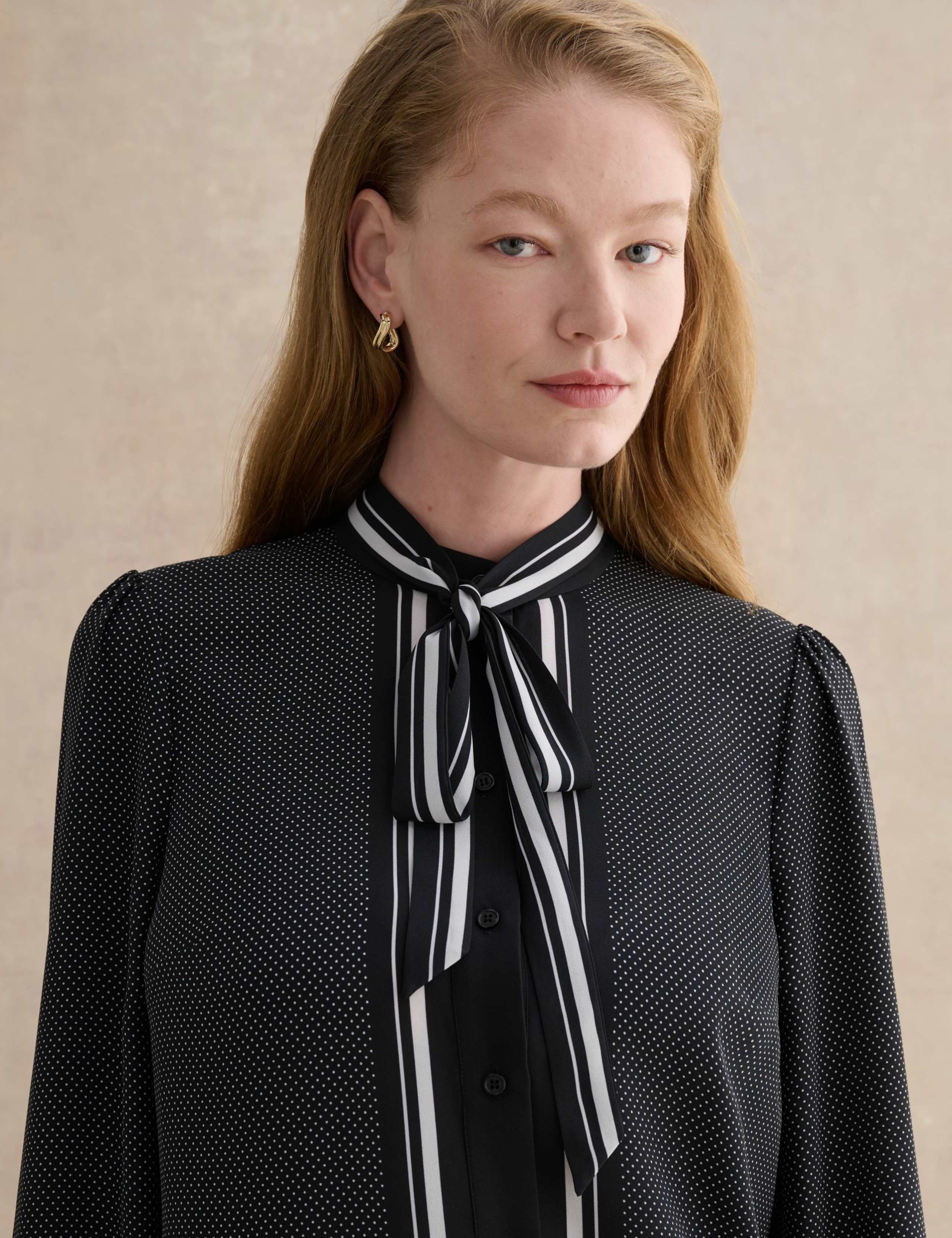 Textured Notch Neck Blouse 6 of 6