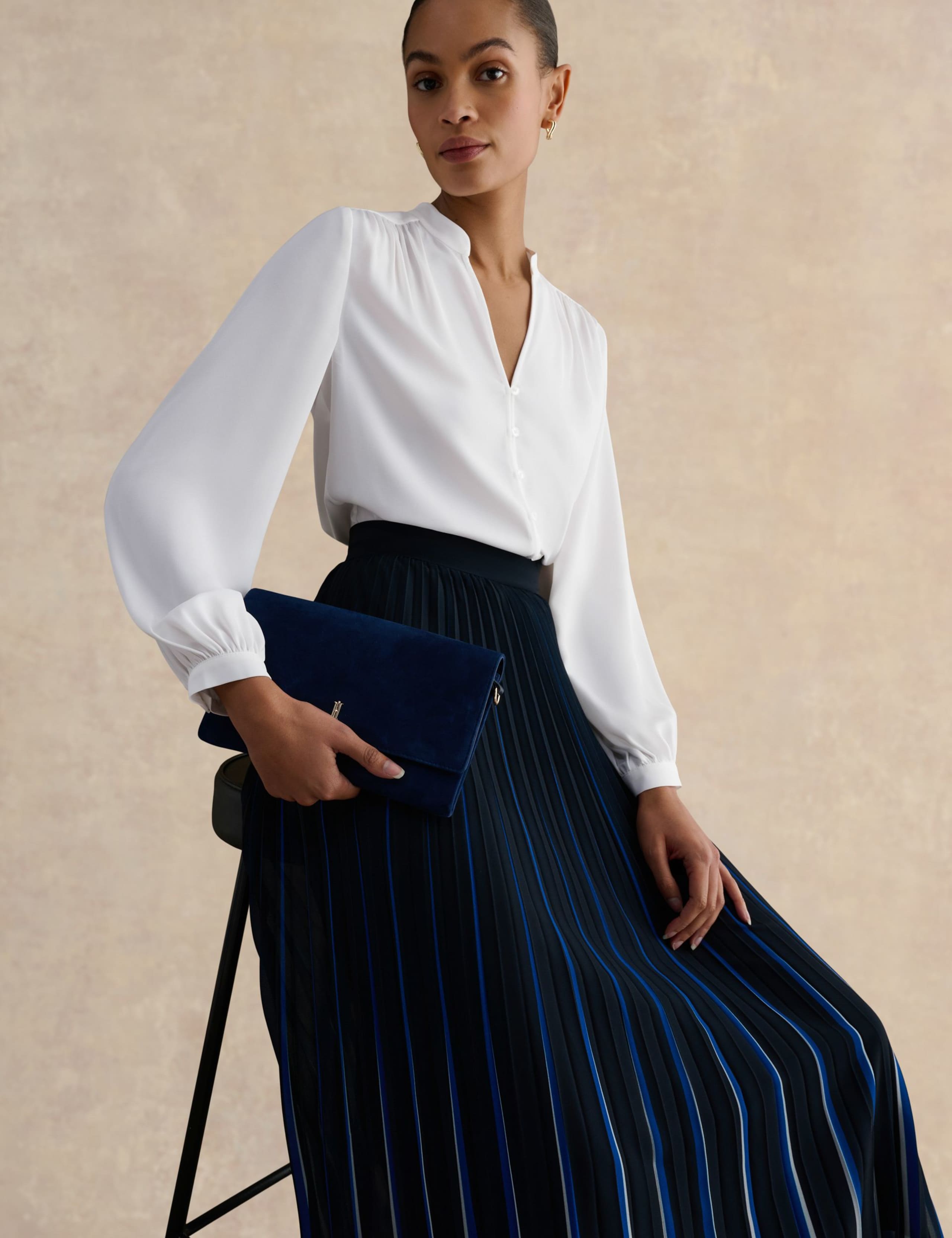 Pleated Midi Skirt 4 of 5