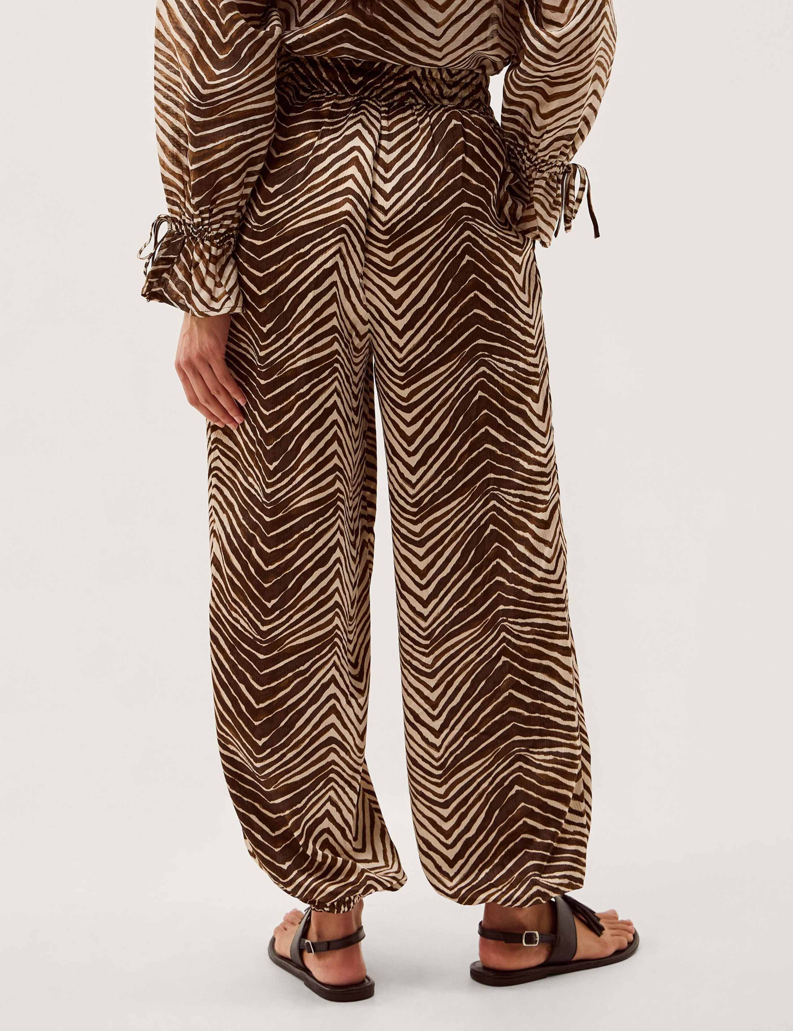 Animal Print Straight Leg Trousers 4 of 5