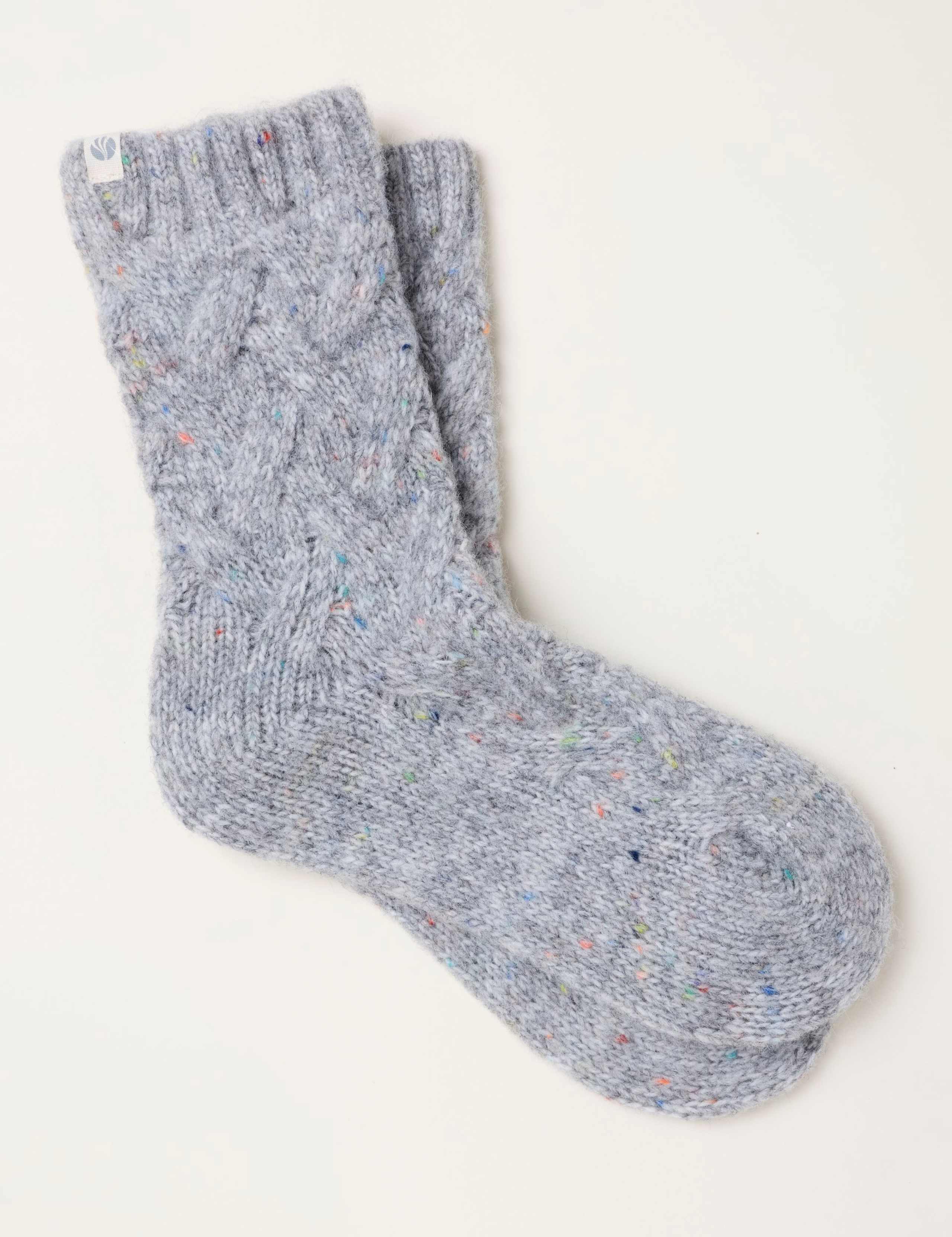 Cable Knit Fluffy Socks 1 of 2