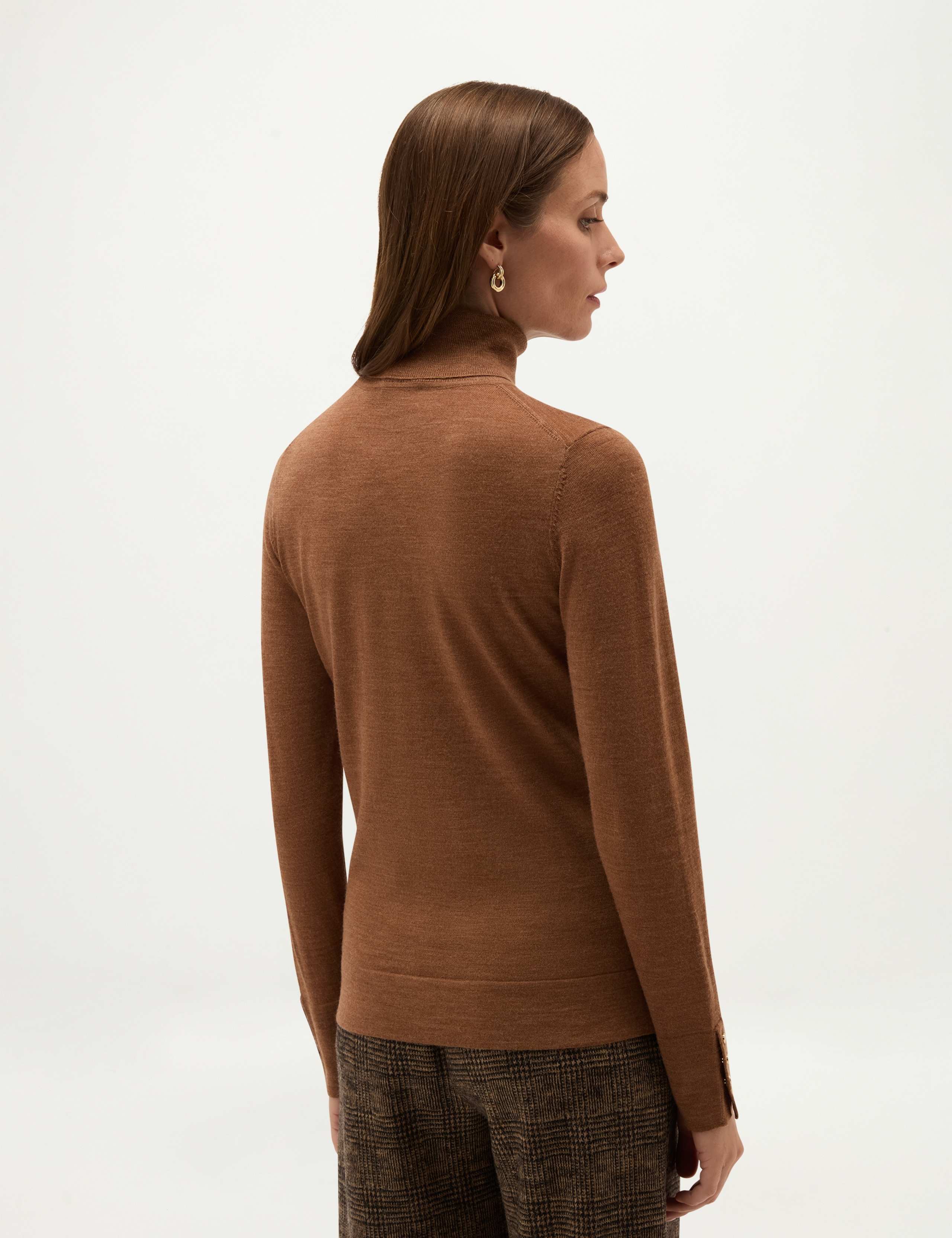 Pure Merino Wool Roll Neck Jumper 2 of 5
