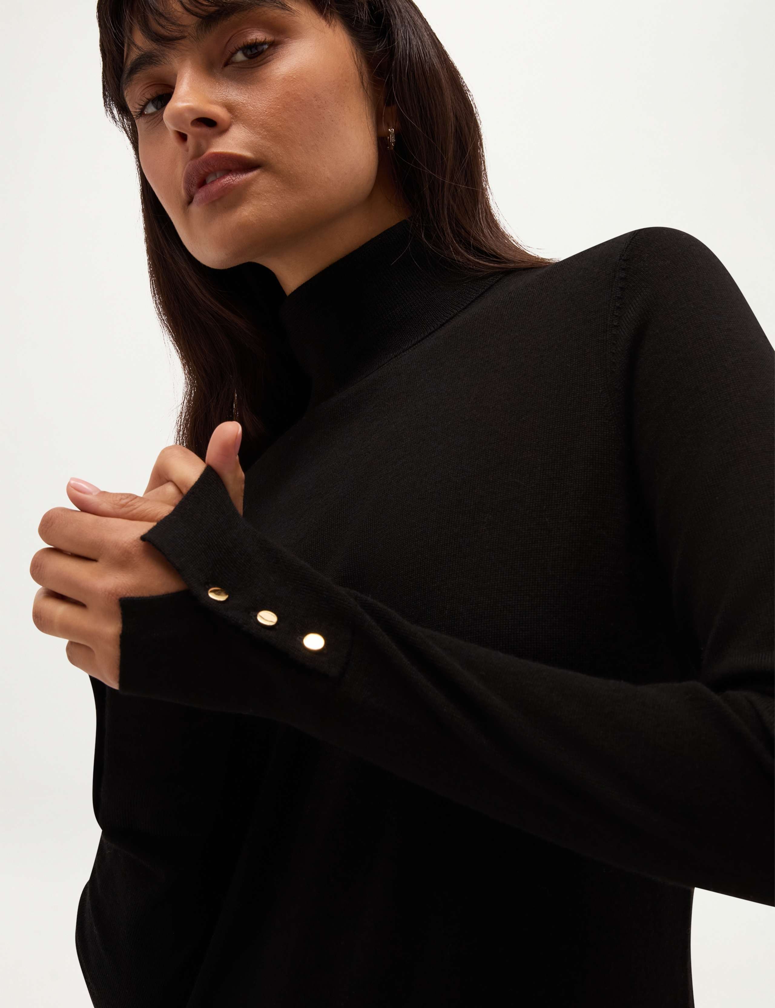 Pure Merino Wool Roll Neck Jumper 4 of 5