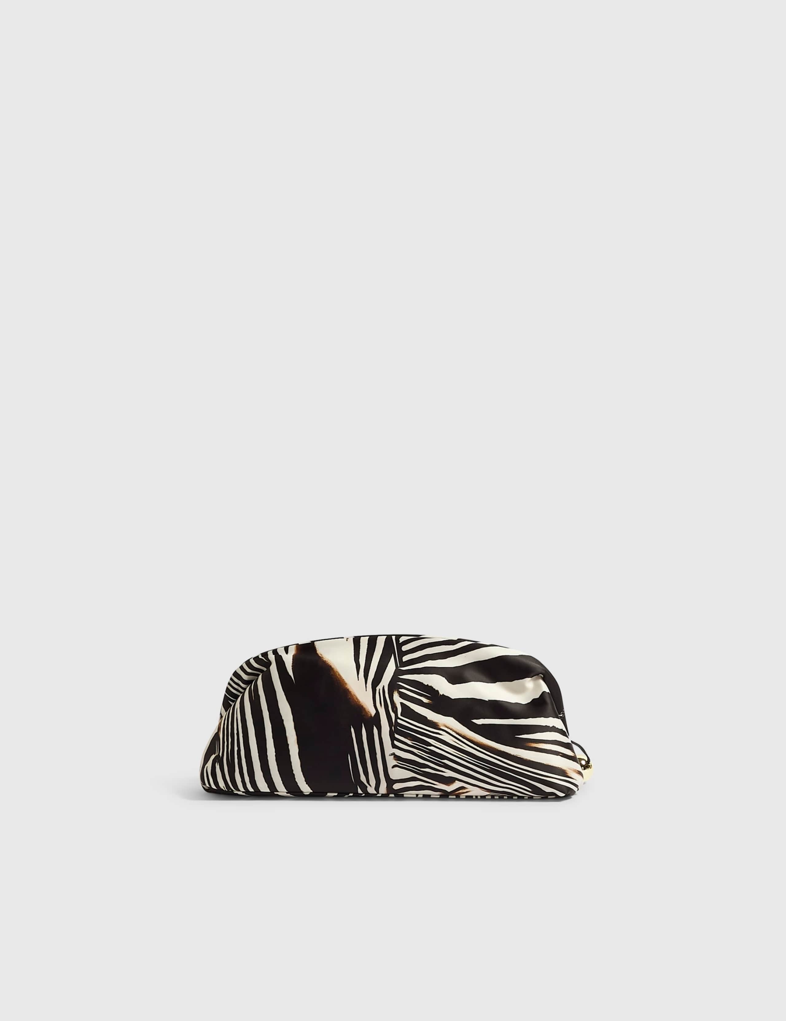 Animal Print Tassel Frame East West Clutch Bag 3 of 5