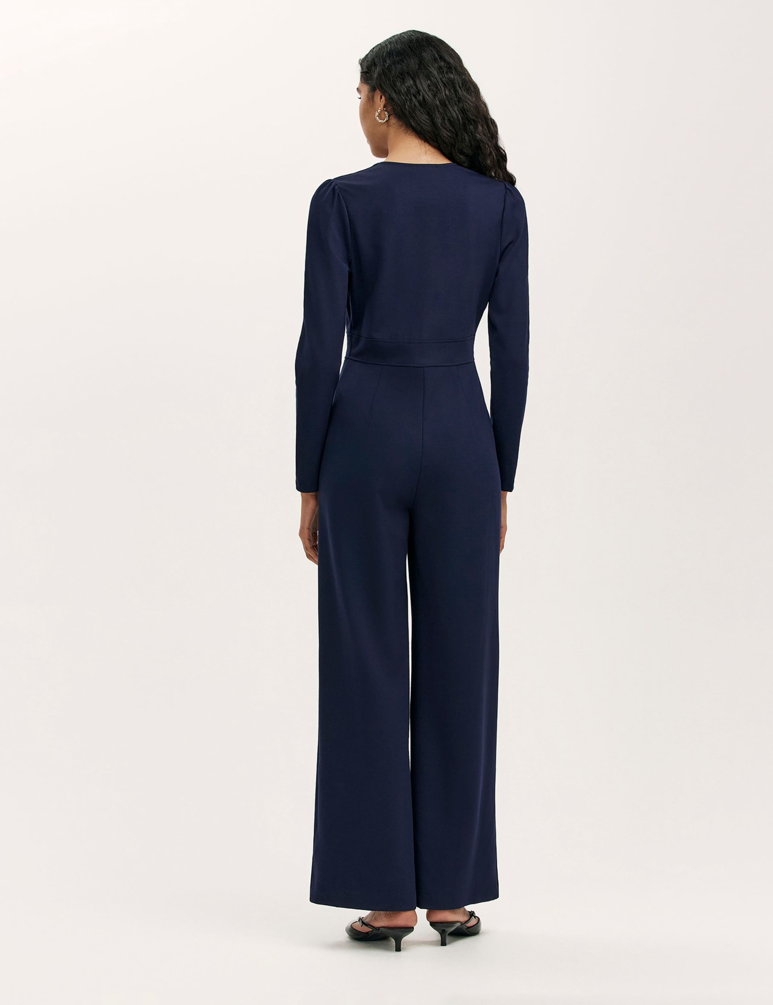 Jersey V-Neck Jumpsuit 2 of 4