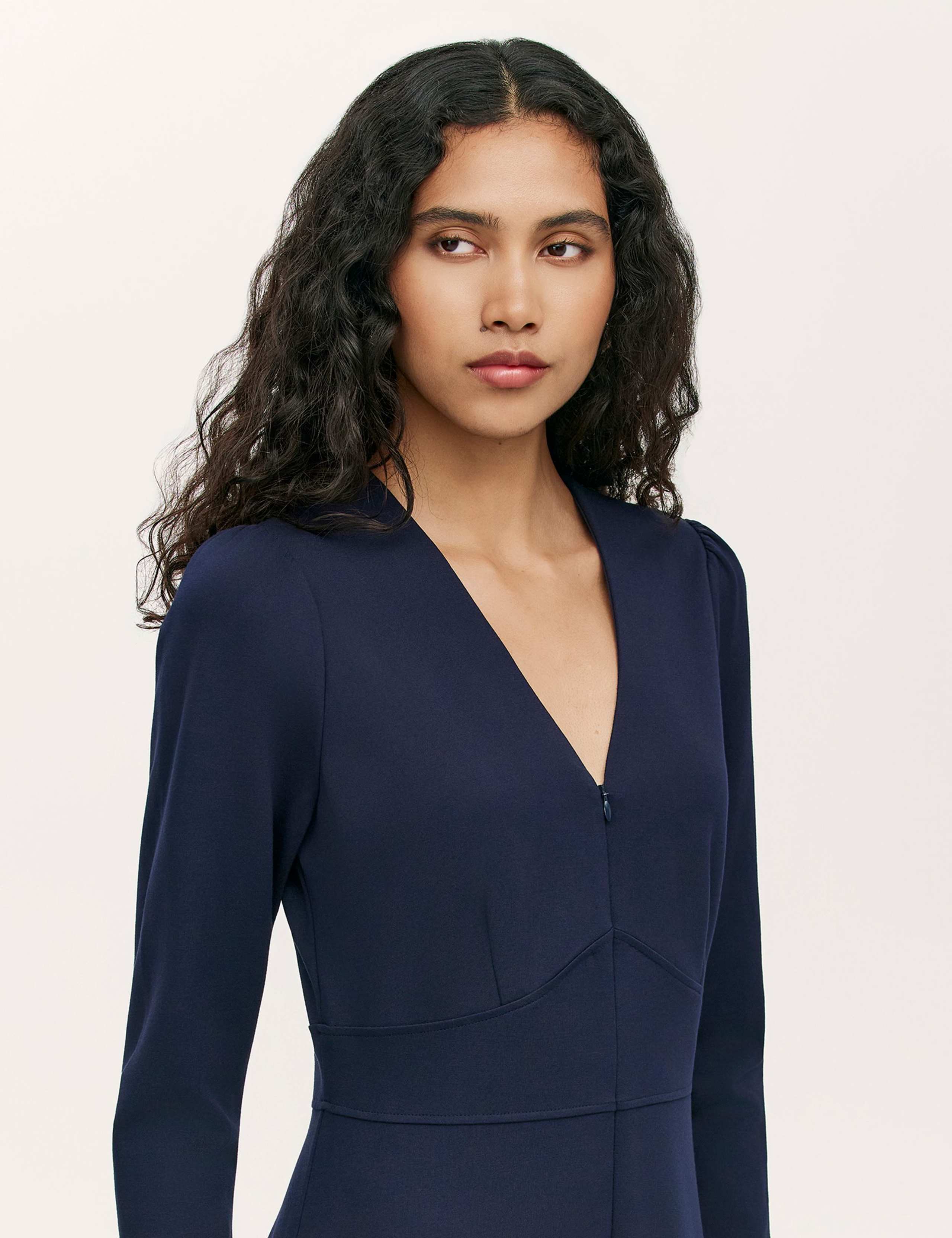 Jersey V-Neck Jumpsuit 4 of 4