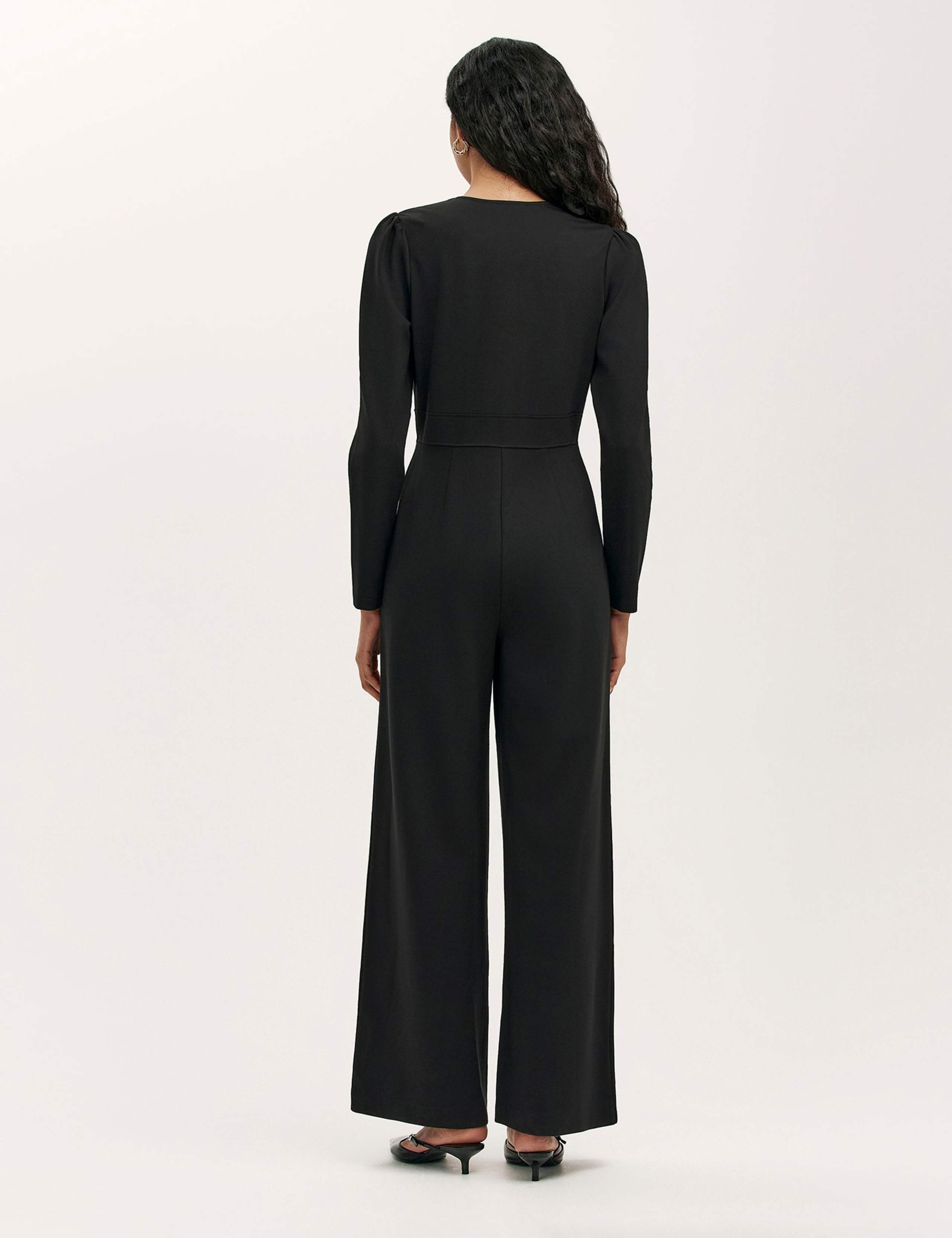 Jersey V-Neck Jumpsuit 2 of 4