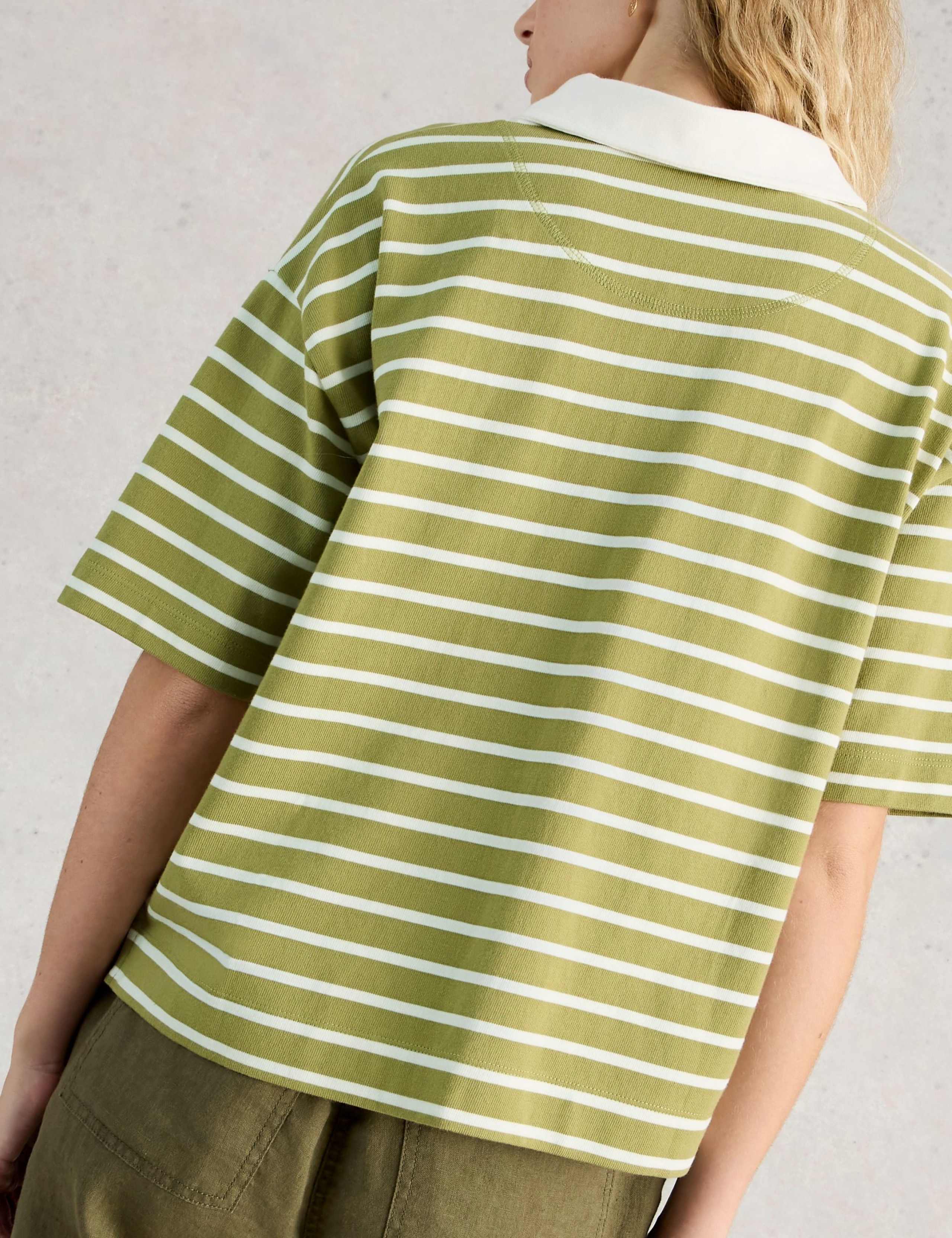 Pure Cotton Striped Rugby Top 6 of 6