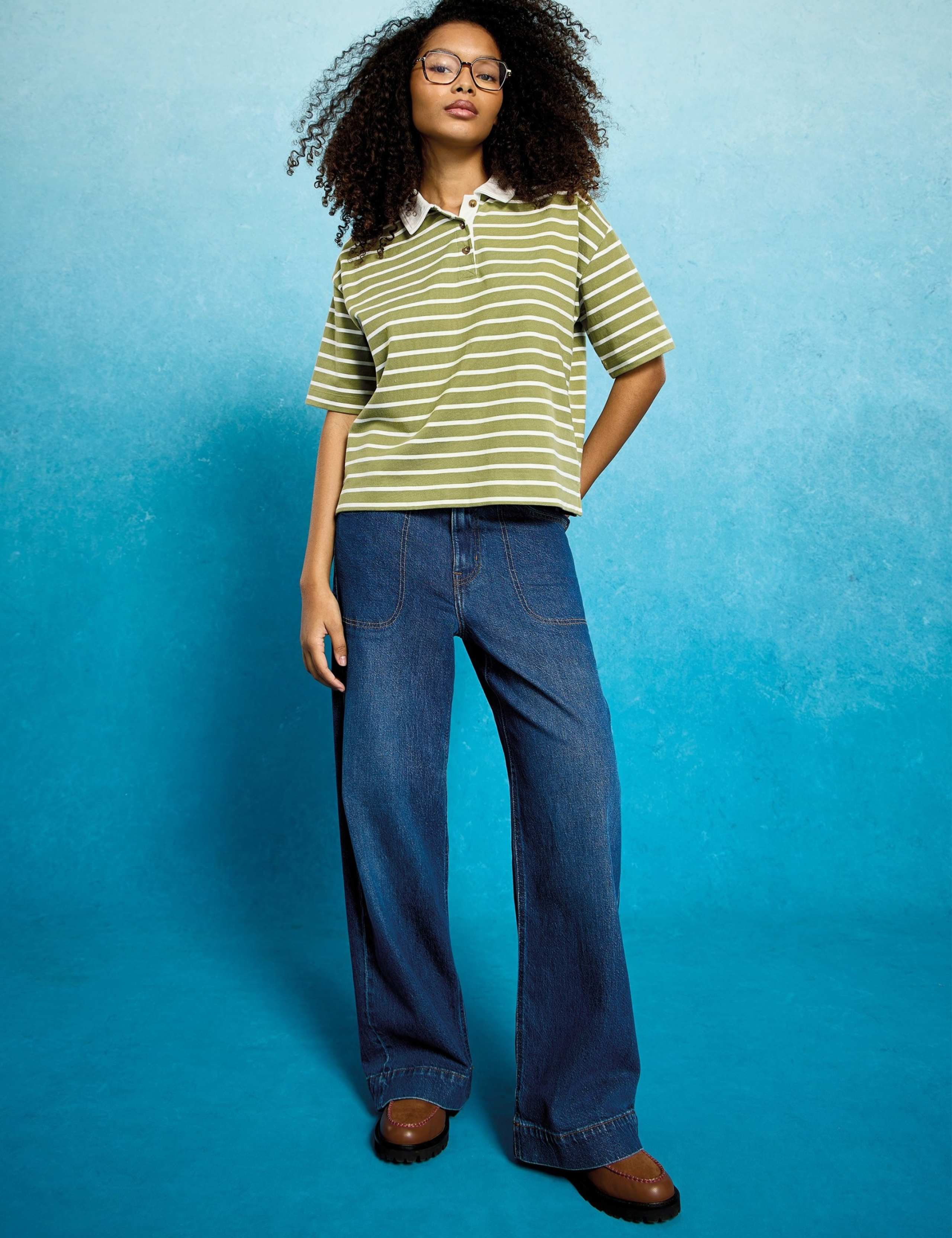 Pure Cotton Striped Rugby Top 7 of 7