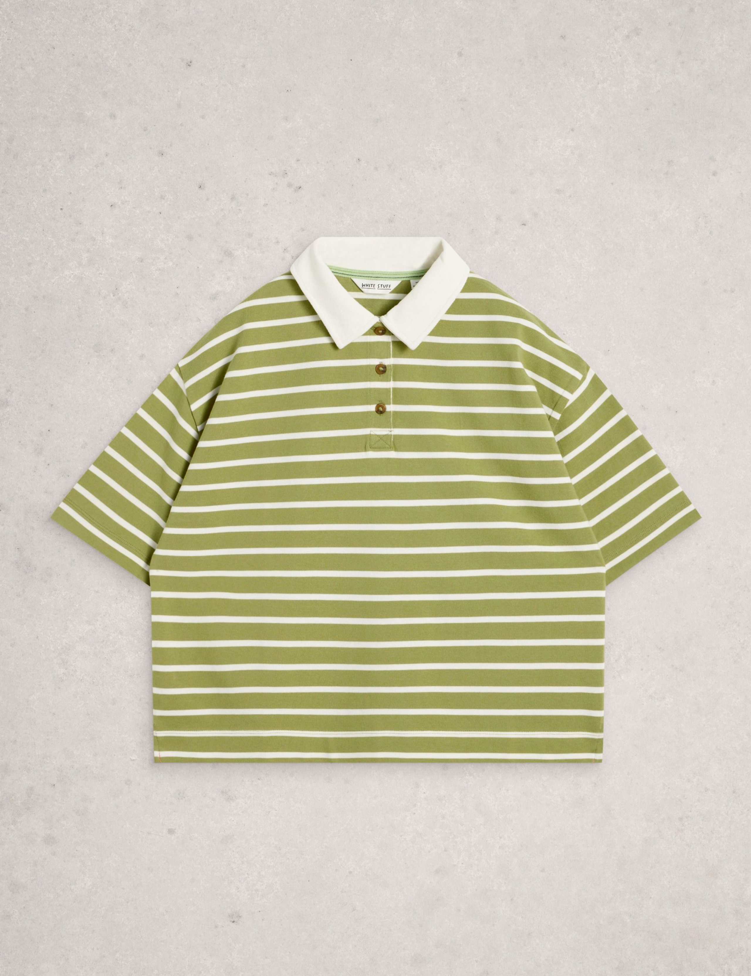Pure Cotton Striped Rugby Top 2 of 6