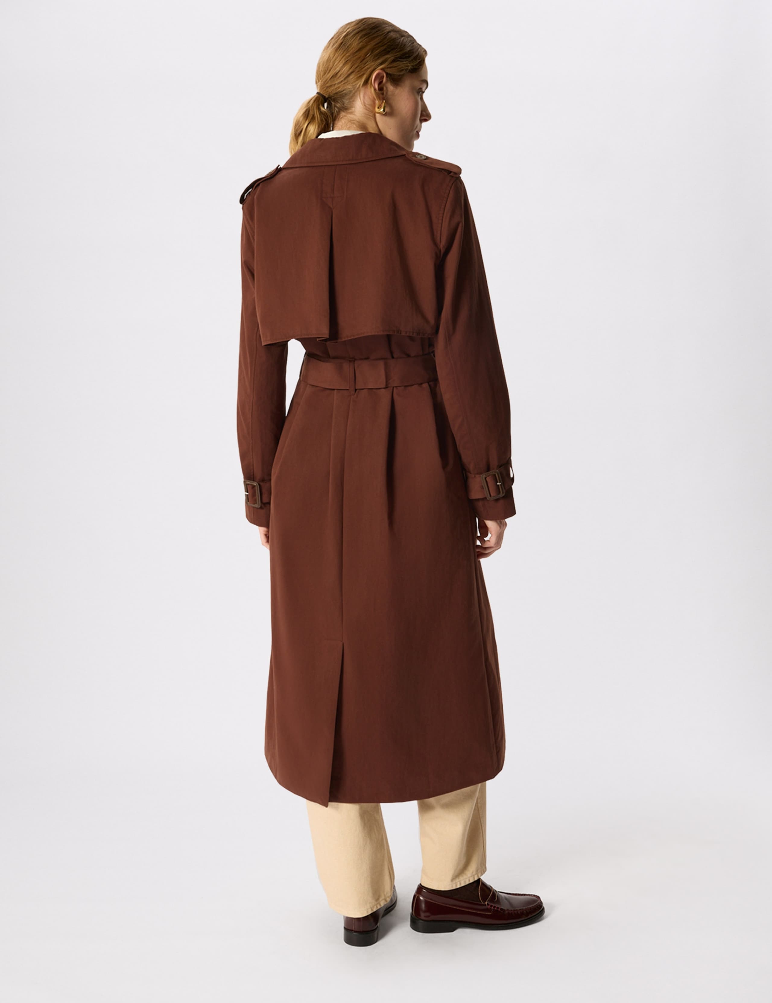 Cotton Rich Belted Collared Trench Coat 6 of 6