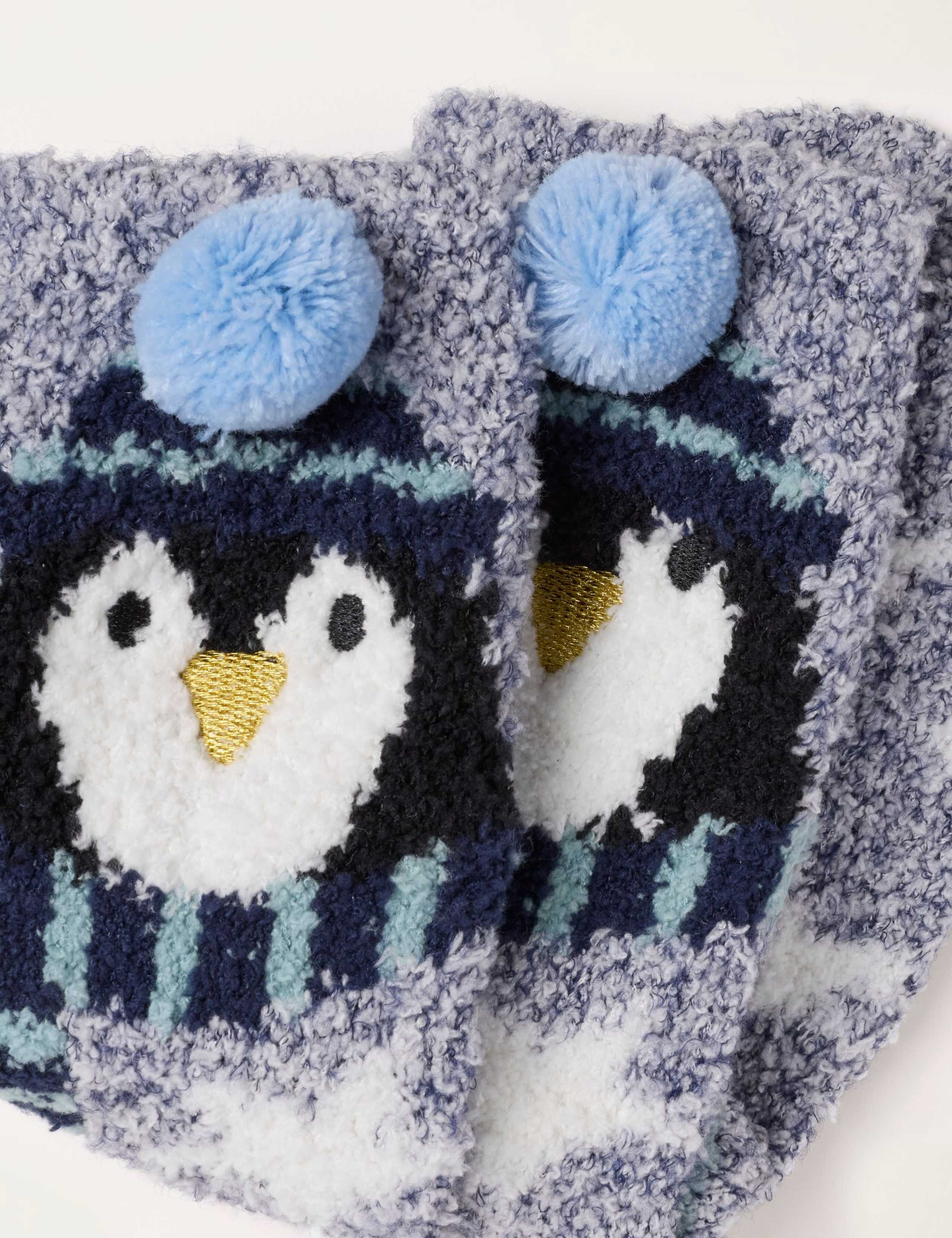 Penguin Fluffy Socks 1 of 2