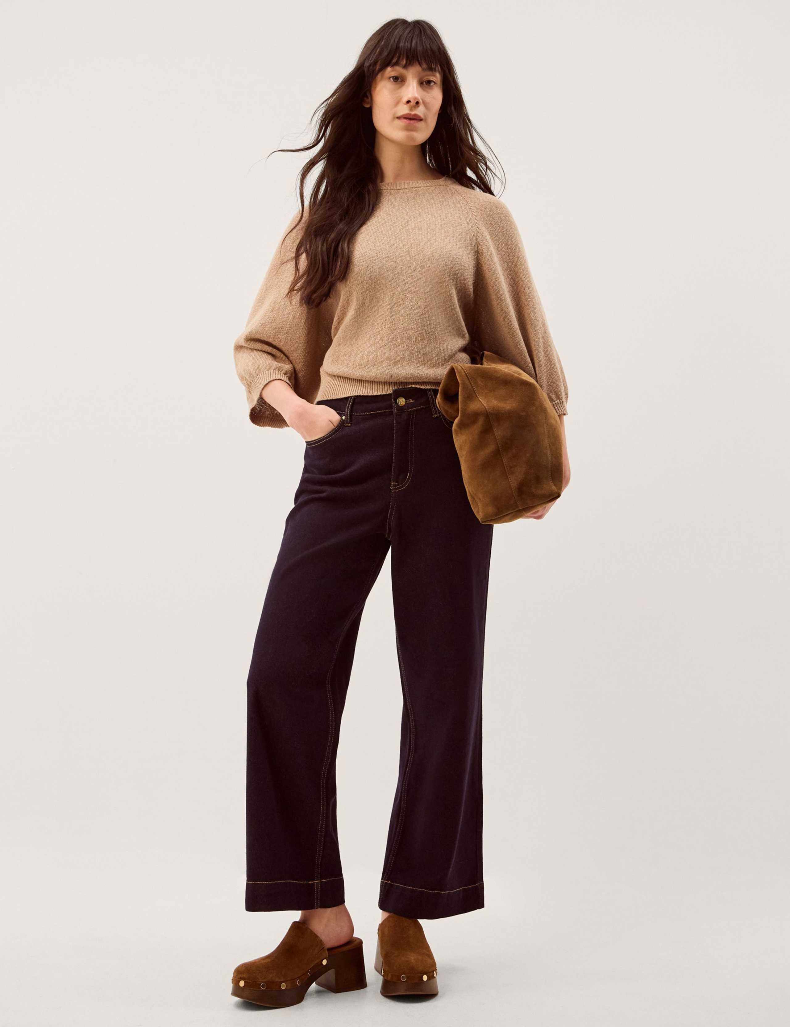 Cotton Rich Wide Sleeve Jumper 3 of 4