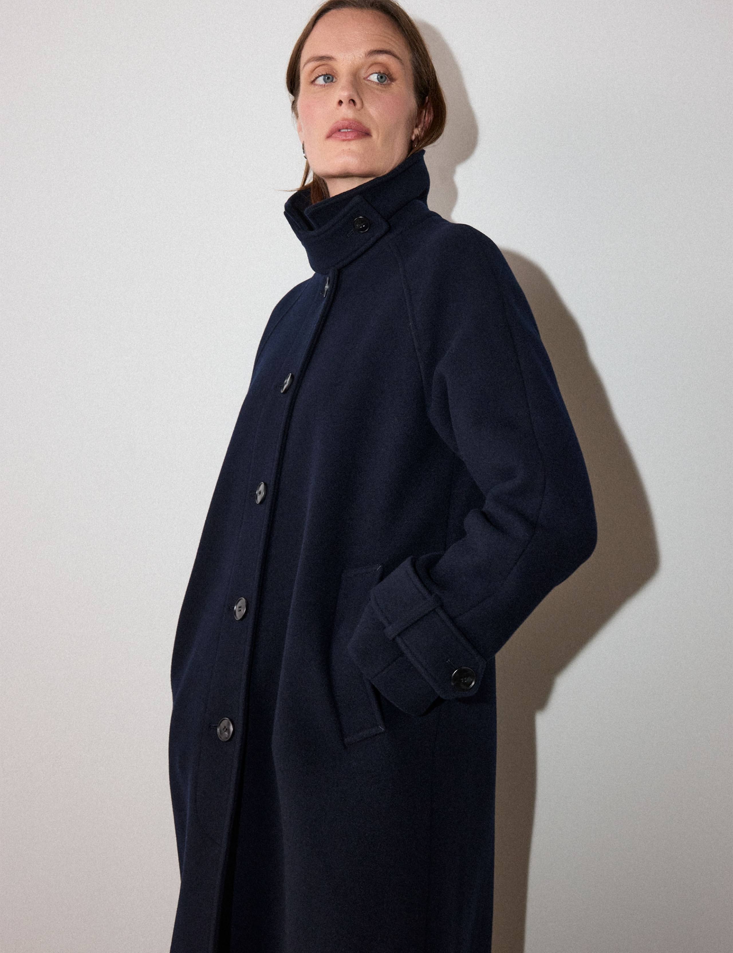 Wool Rich Longline Car Coat 1 of 6