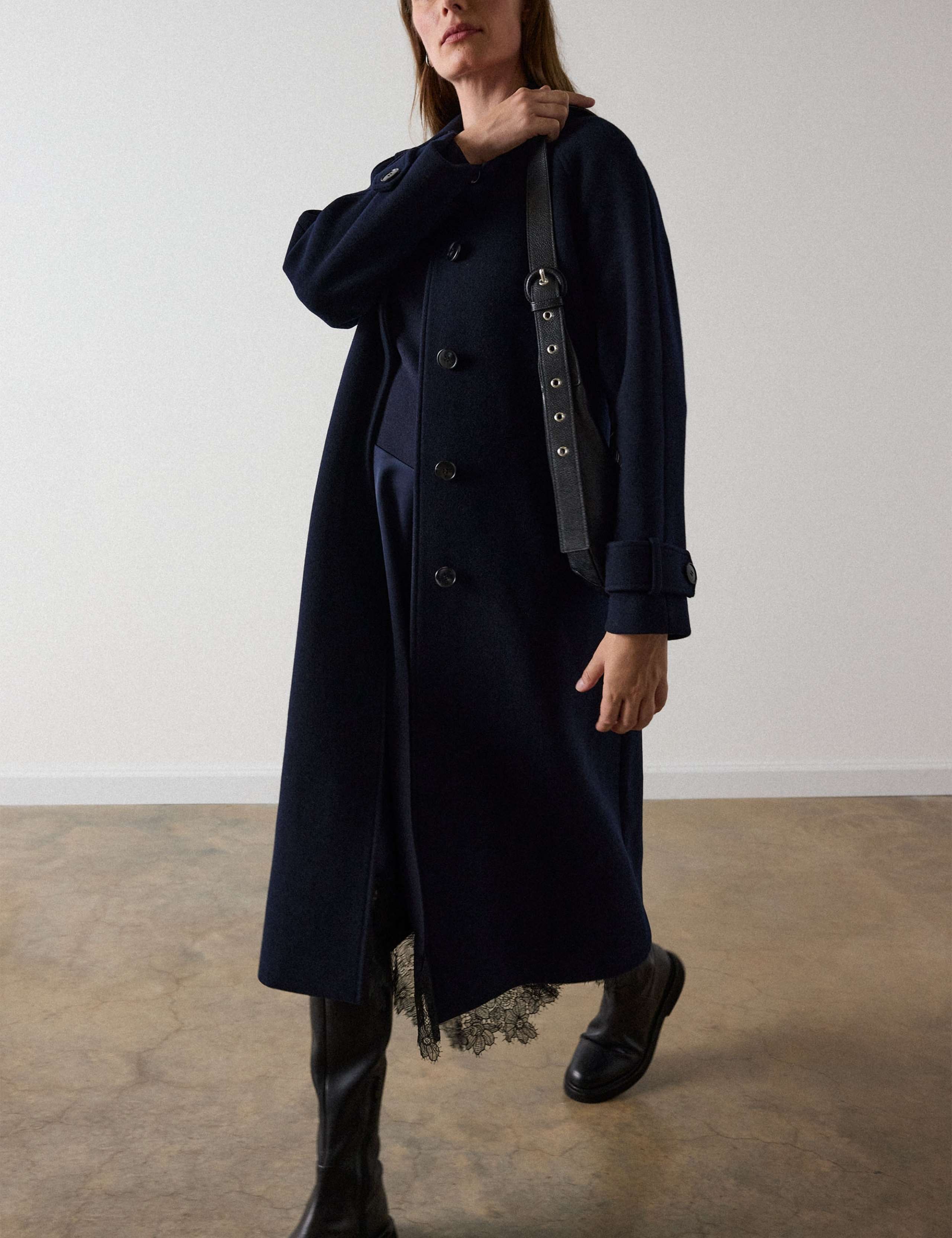 Wool Rich Longline Car Coat 4 of 6