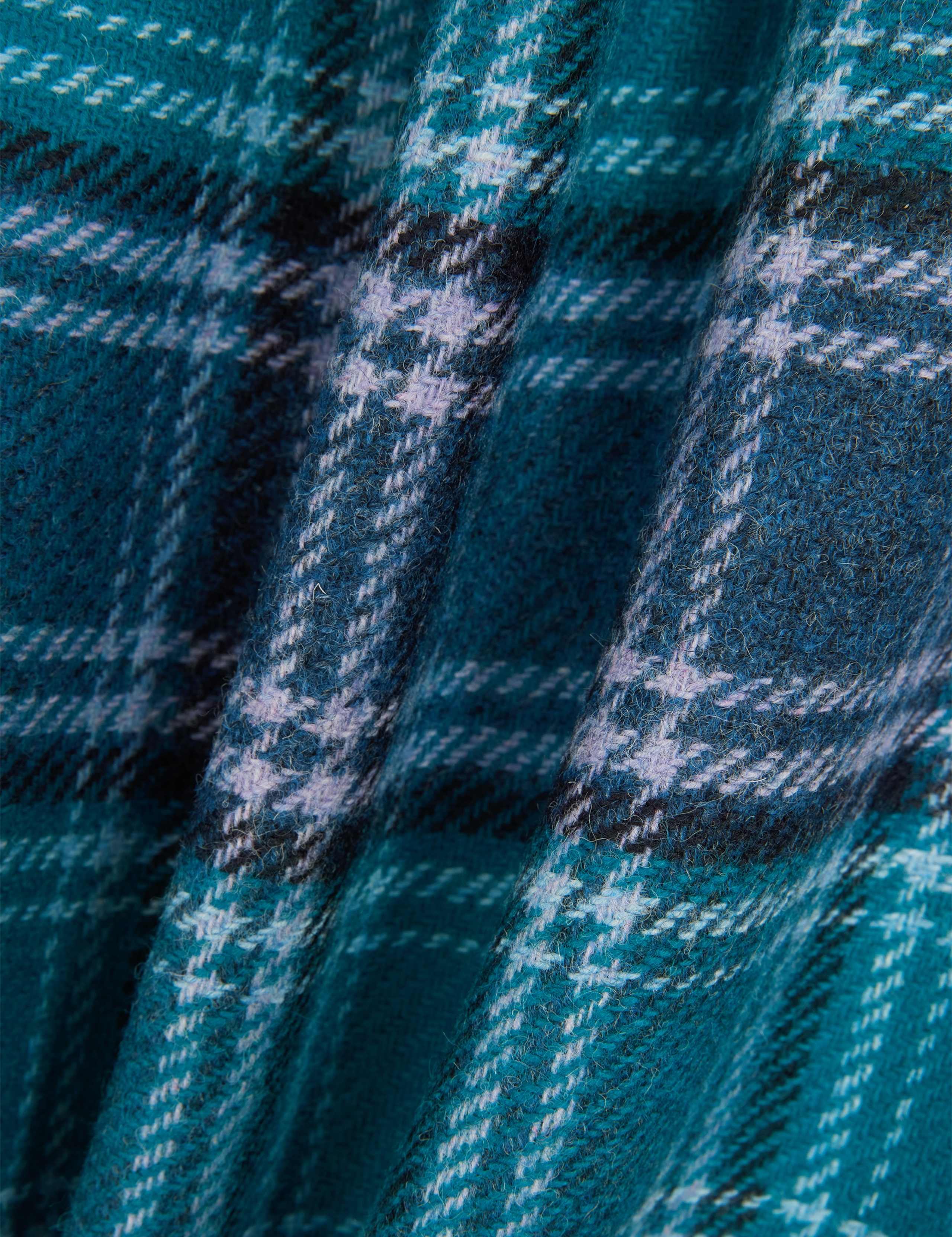 Pure Wool Checked Mini A-Line Skirt 3 of 6