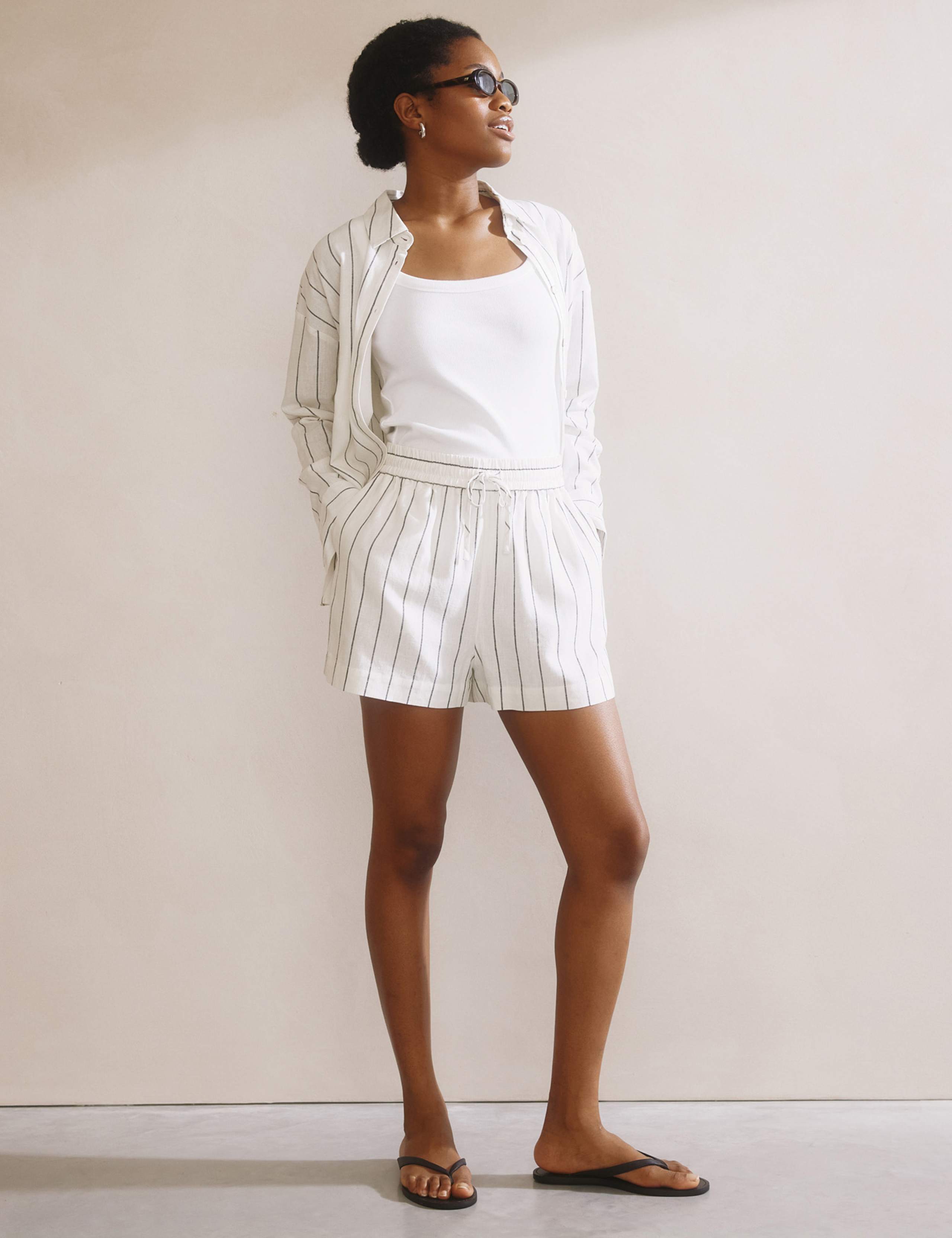 Linen Blend Striped Shirt 3 of 6