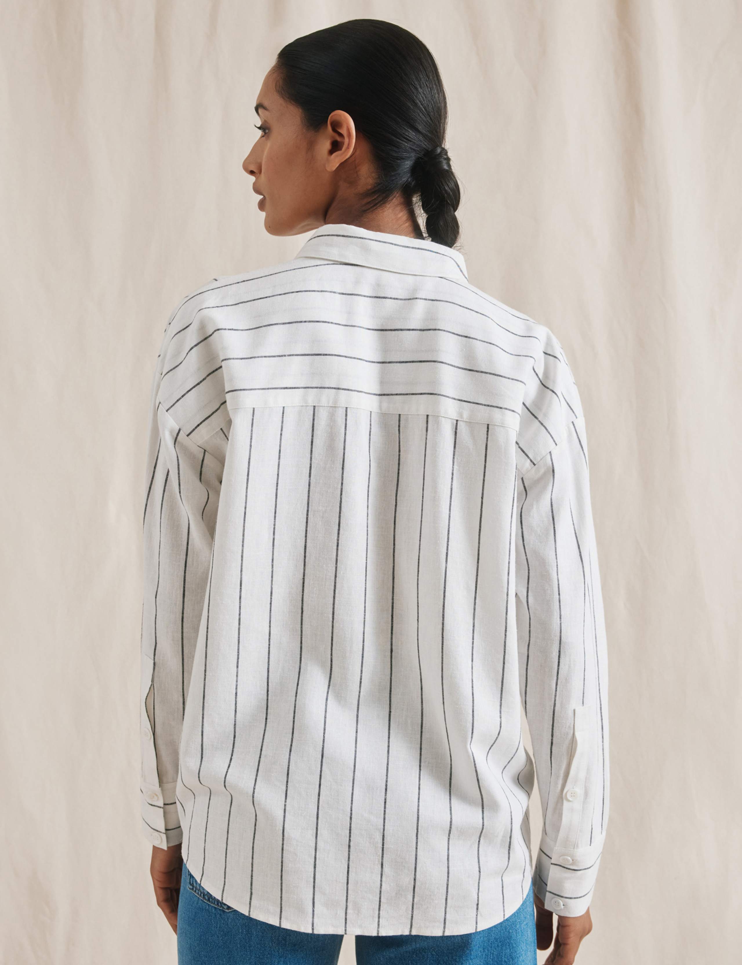 Linen Blend Striped Shirt 4 of 6
