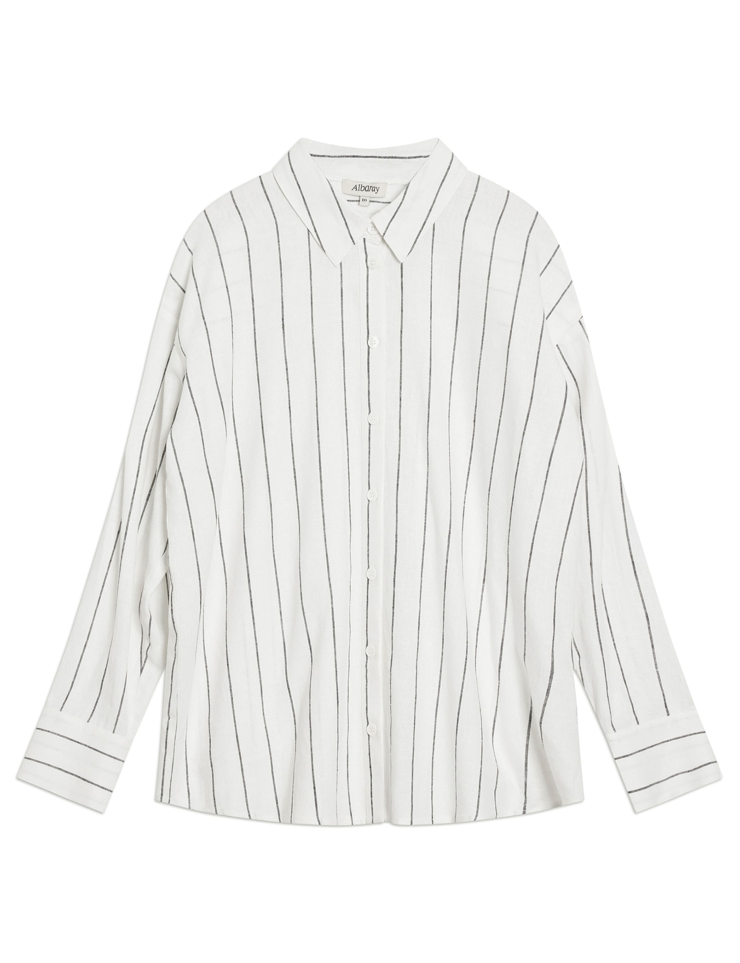 Linen Blend Striped Shirt 2 of 6
