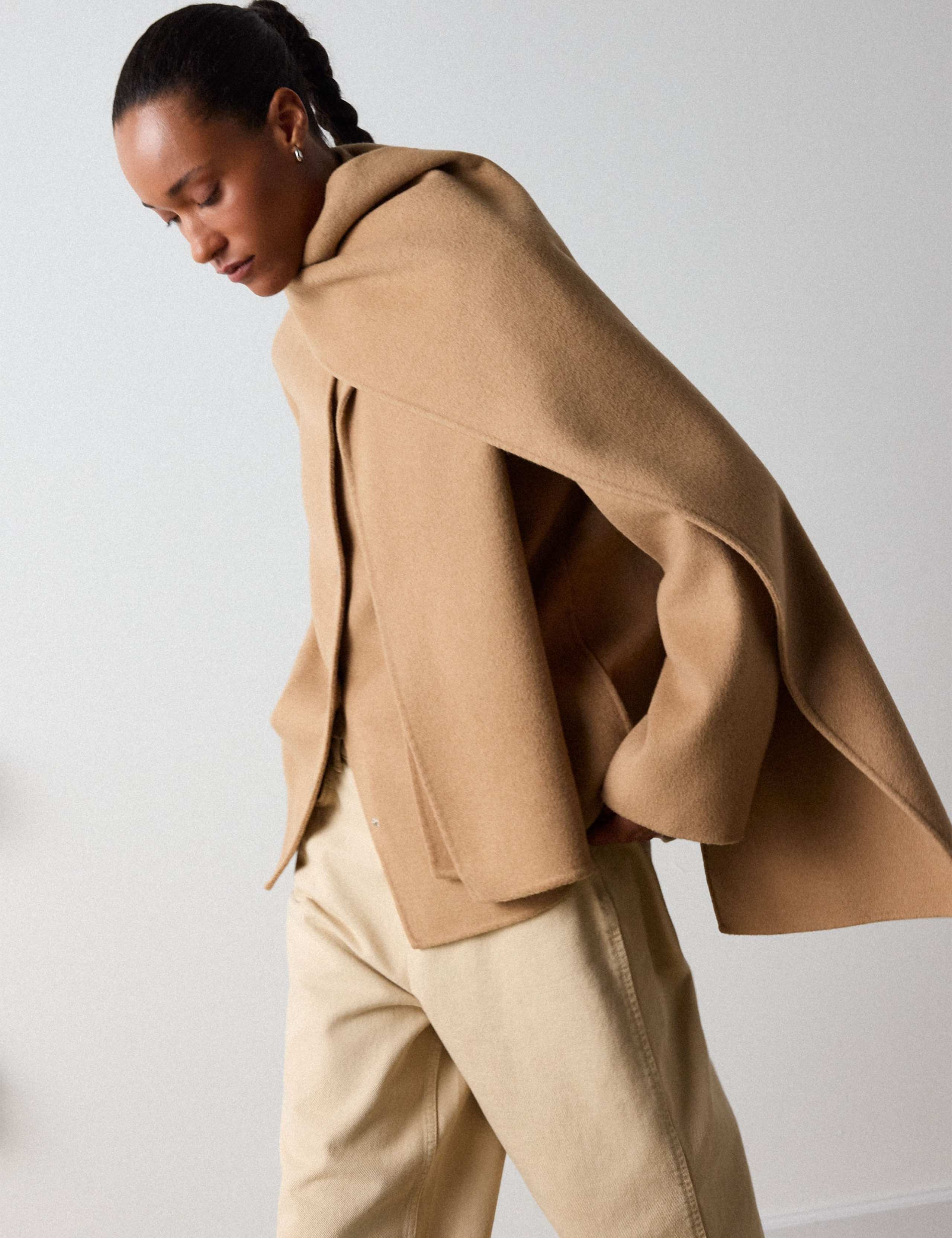 Double Faced Wool Trench Coat 1 of 7
