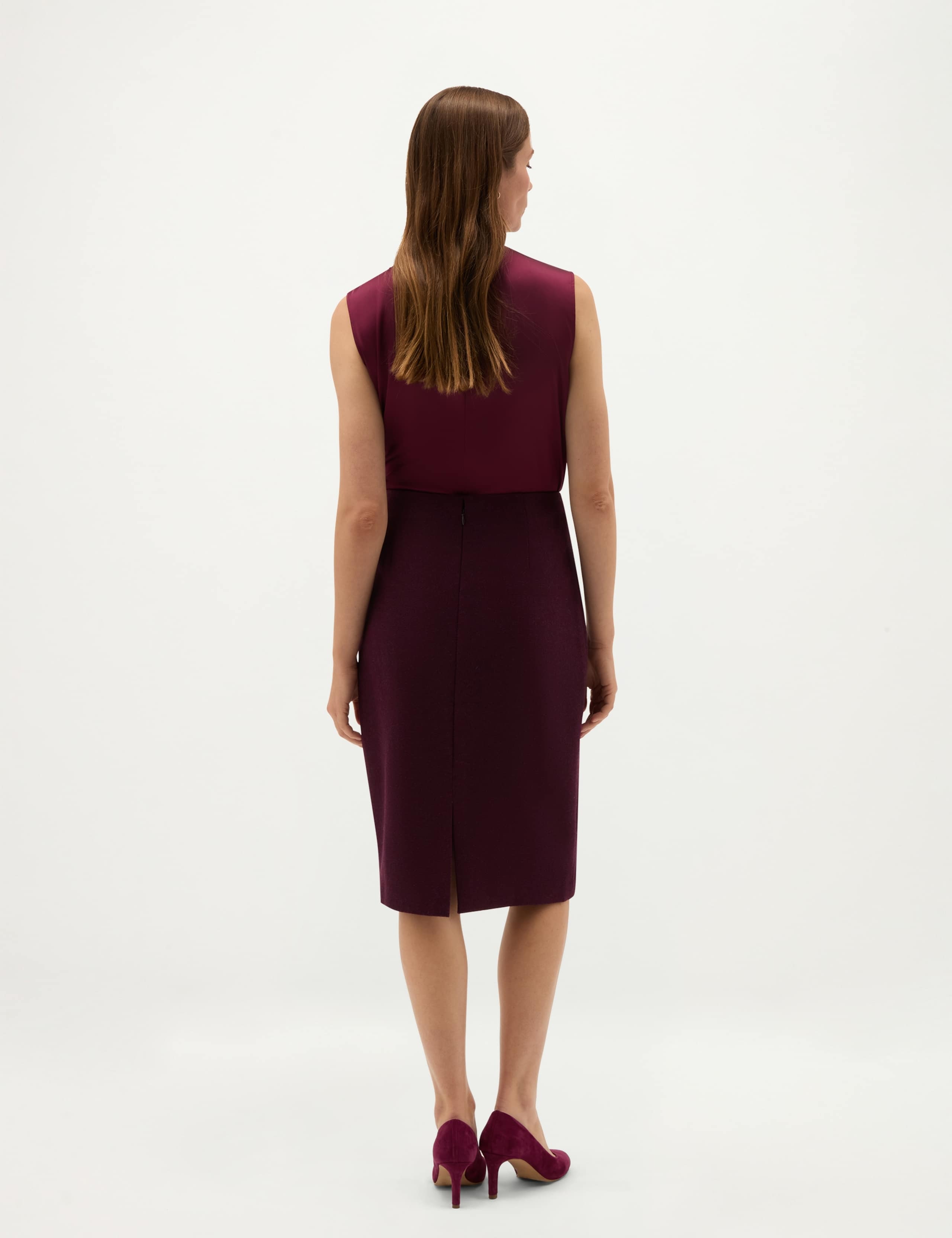 Pure Wool Knee Length Pencil Skirt 4 of 5