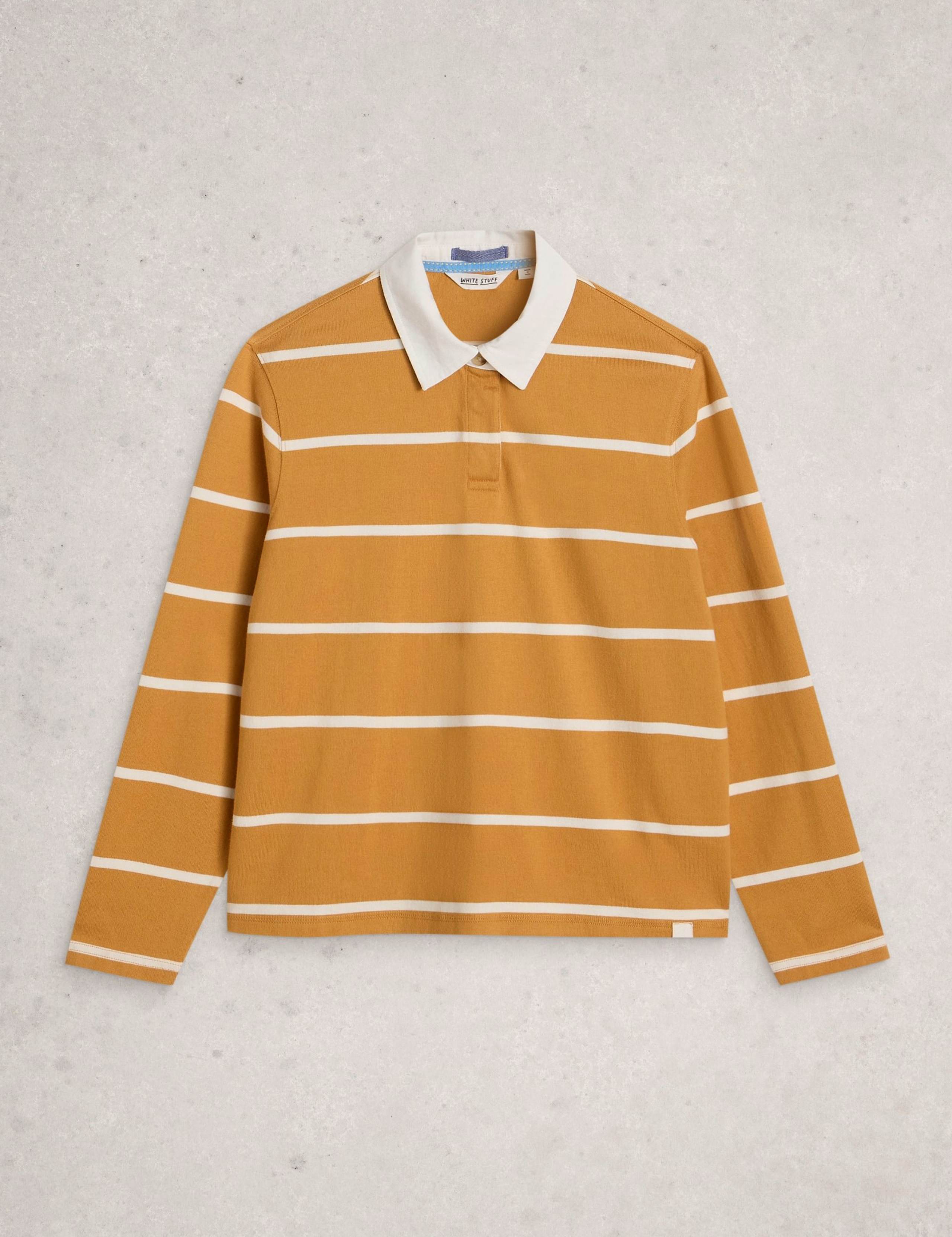Pure Cotton Striped Rugby Top 2 of 5