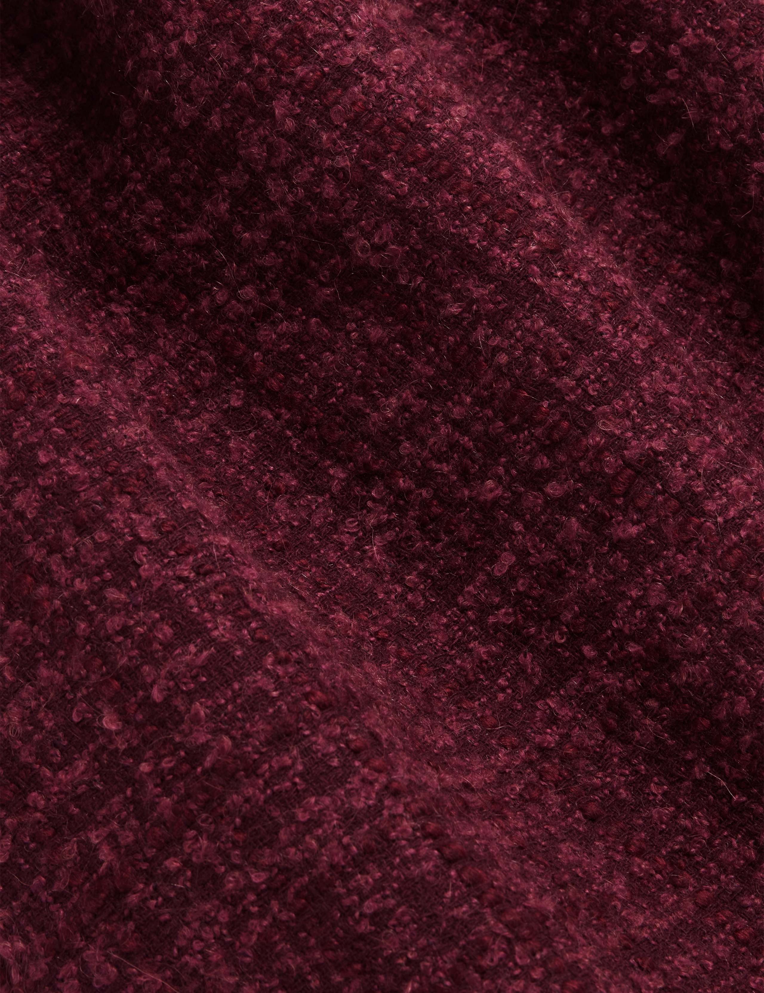 Textured Tweed Mini A-Line Skirt with Wool 5 of 6