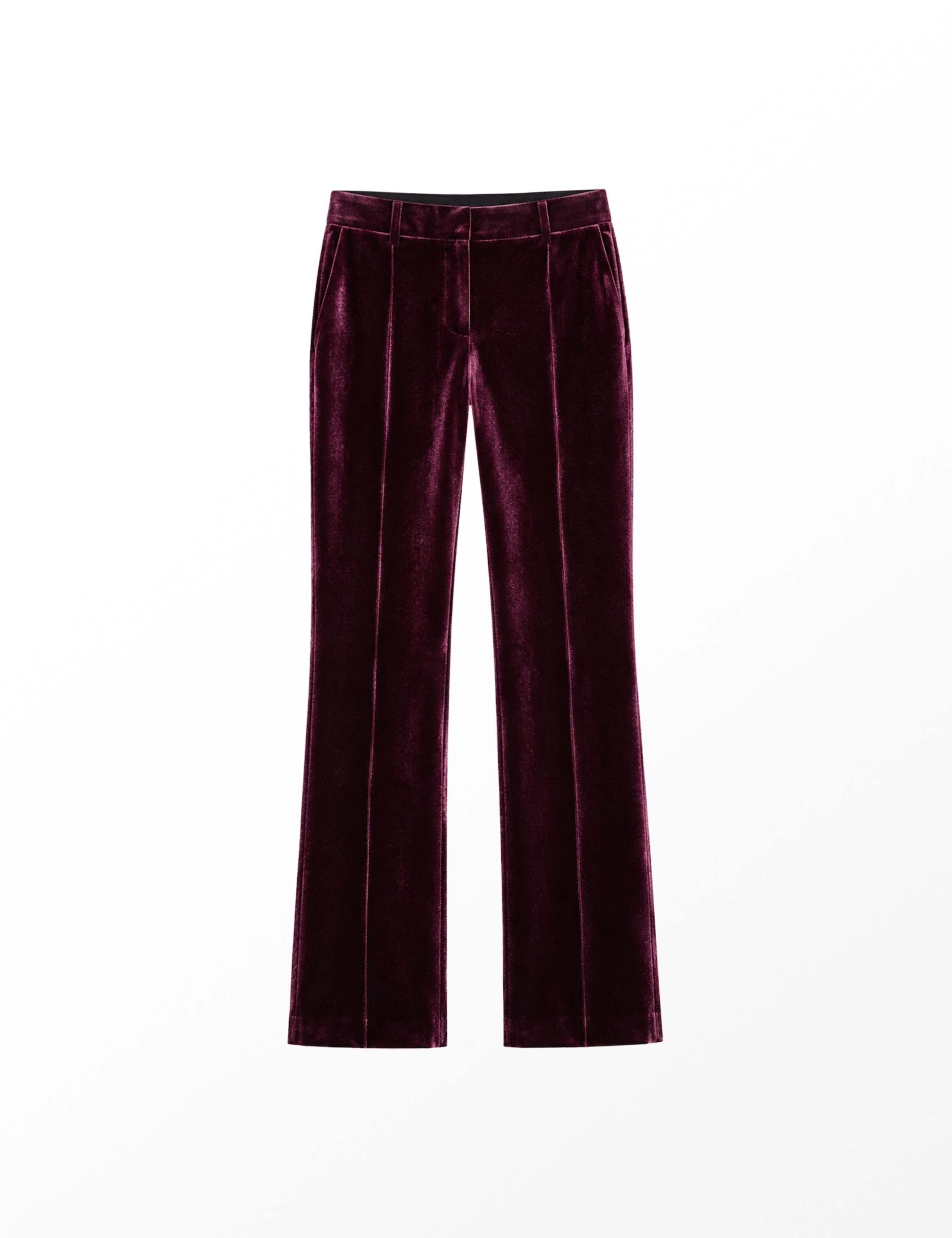 Velvet Straight Leg Trousers 4 of 4