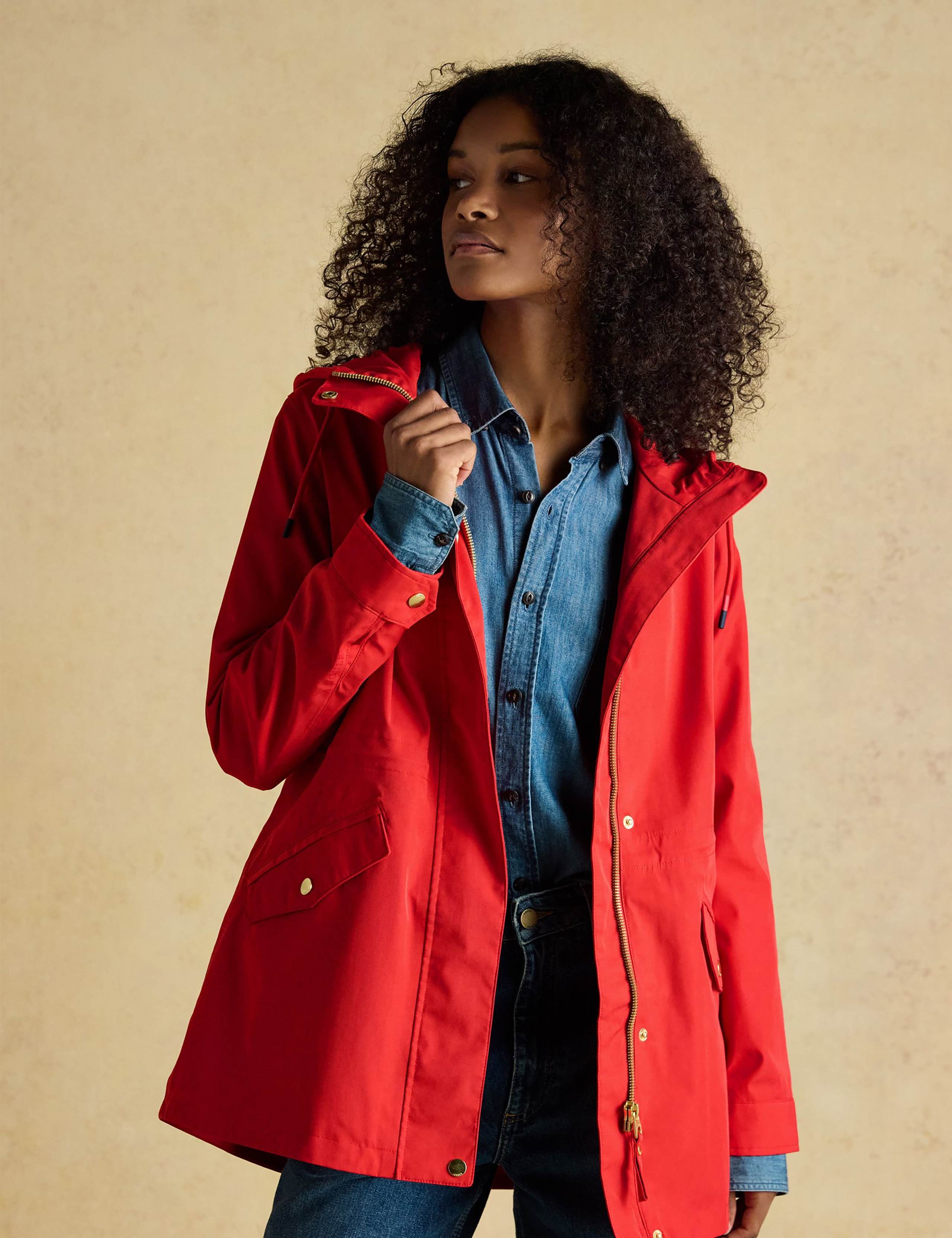 Cotton Rich Waterproof Hooded Raincoat 1 of 11