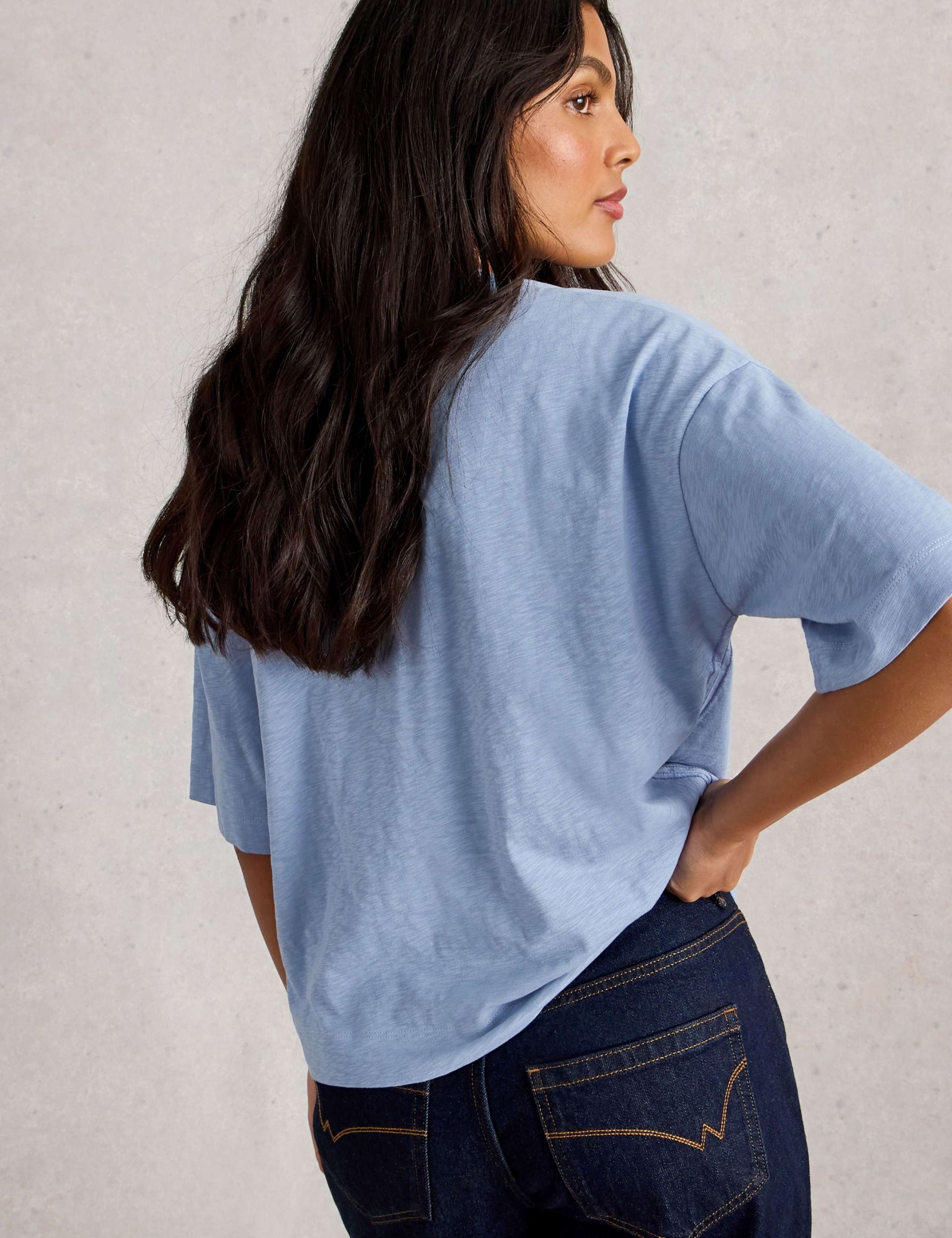 Pure Cotton Crew Neck T-Shirt 4 of 6