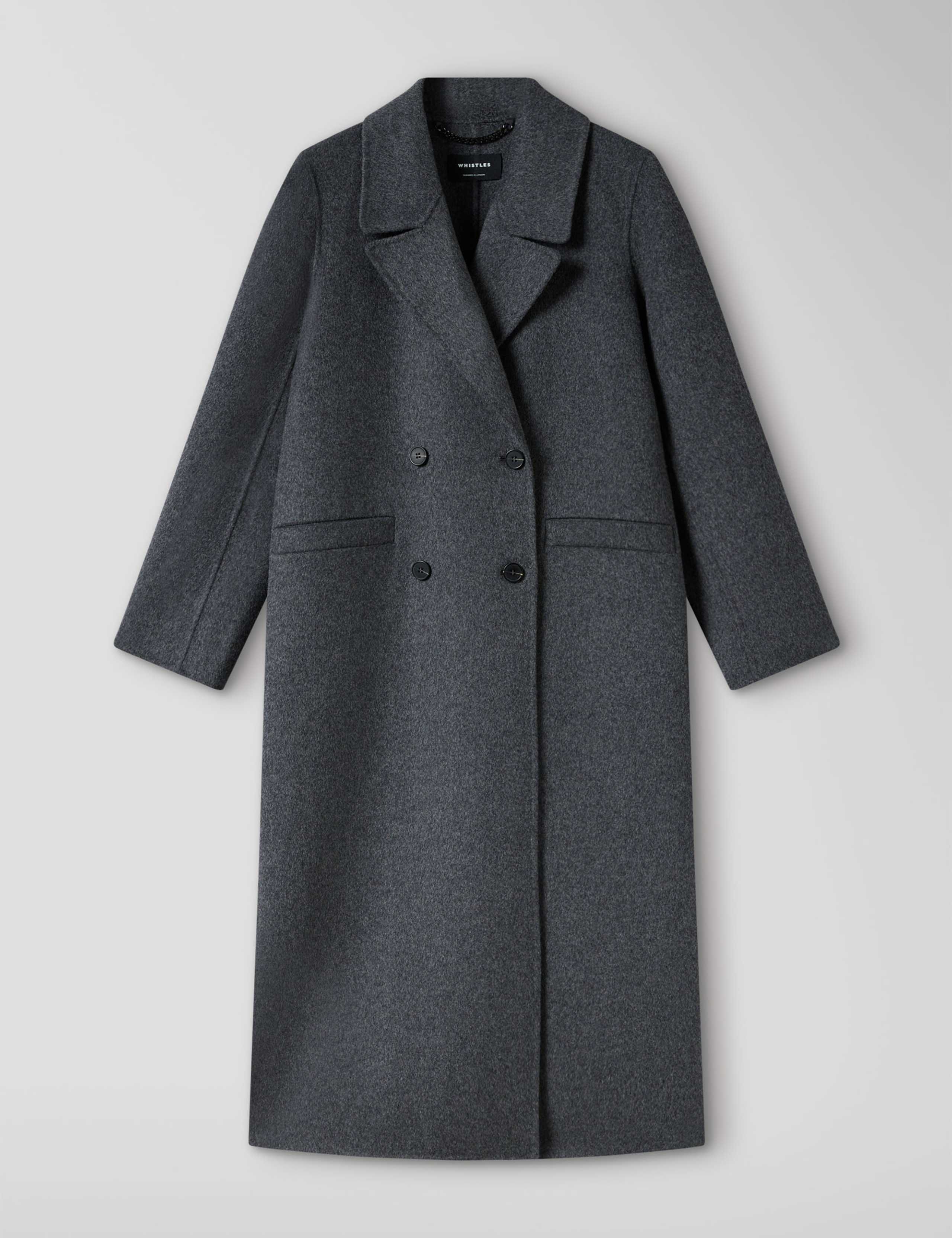Double Faced Wool Rich Longline Coat 2 of 6