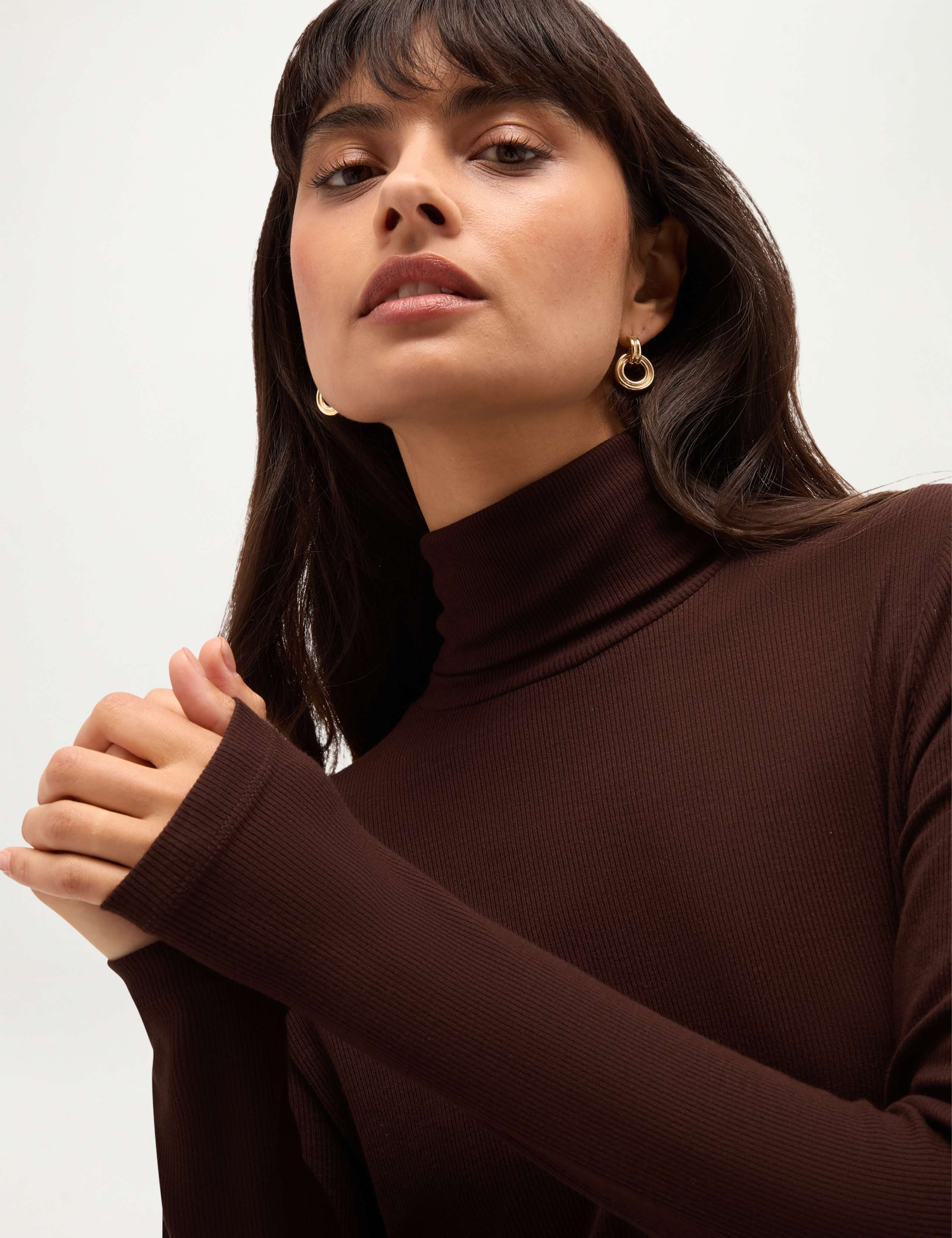 Ribbed Roll Neck Top 4 of 5