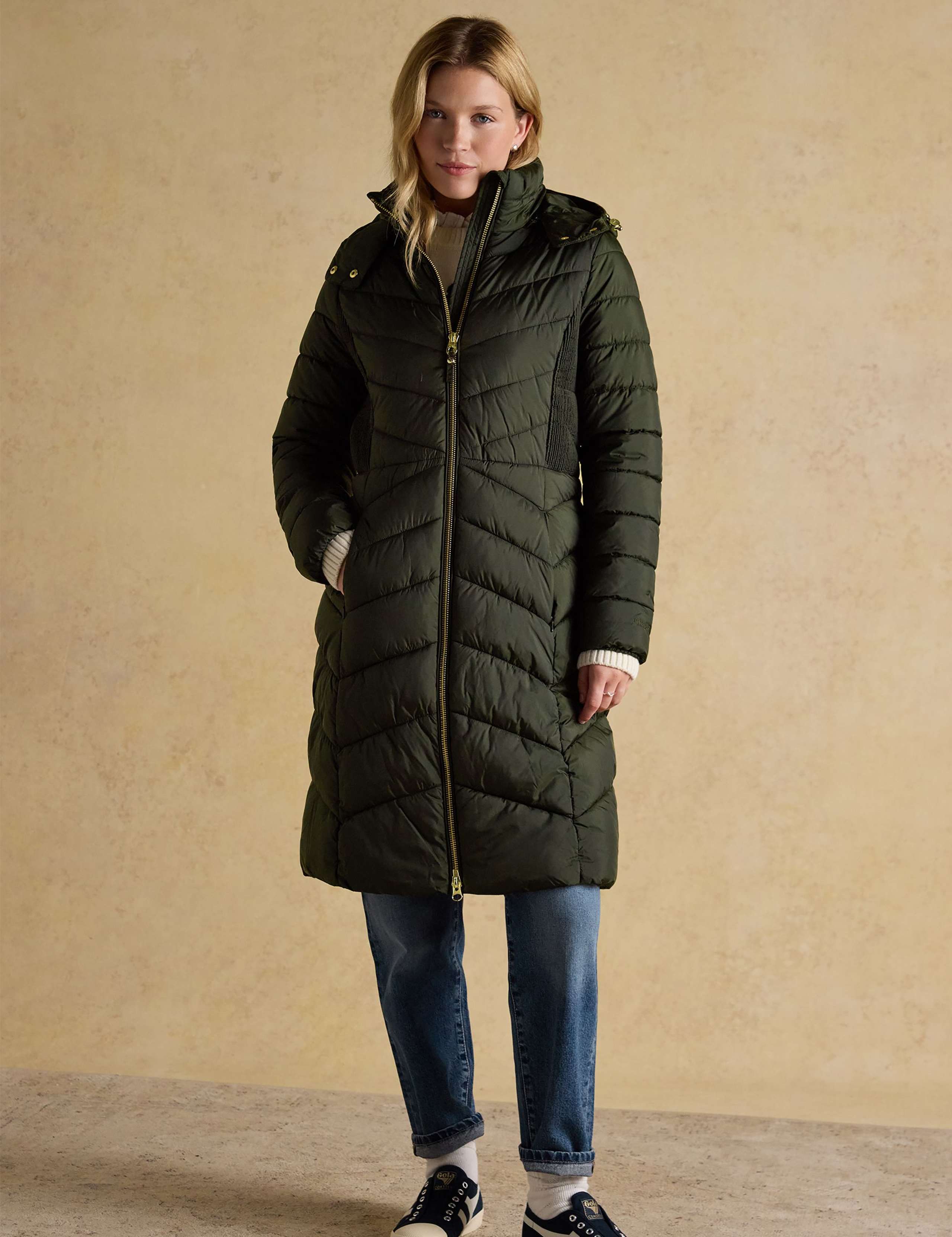 Textured Longline Puffer Coat 3 of 5