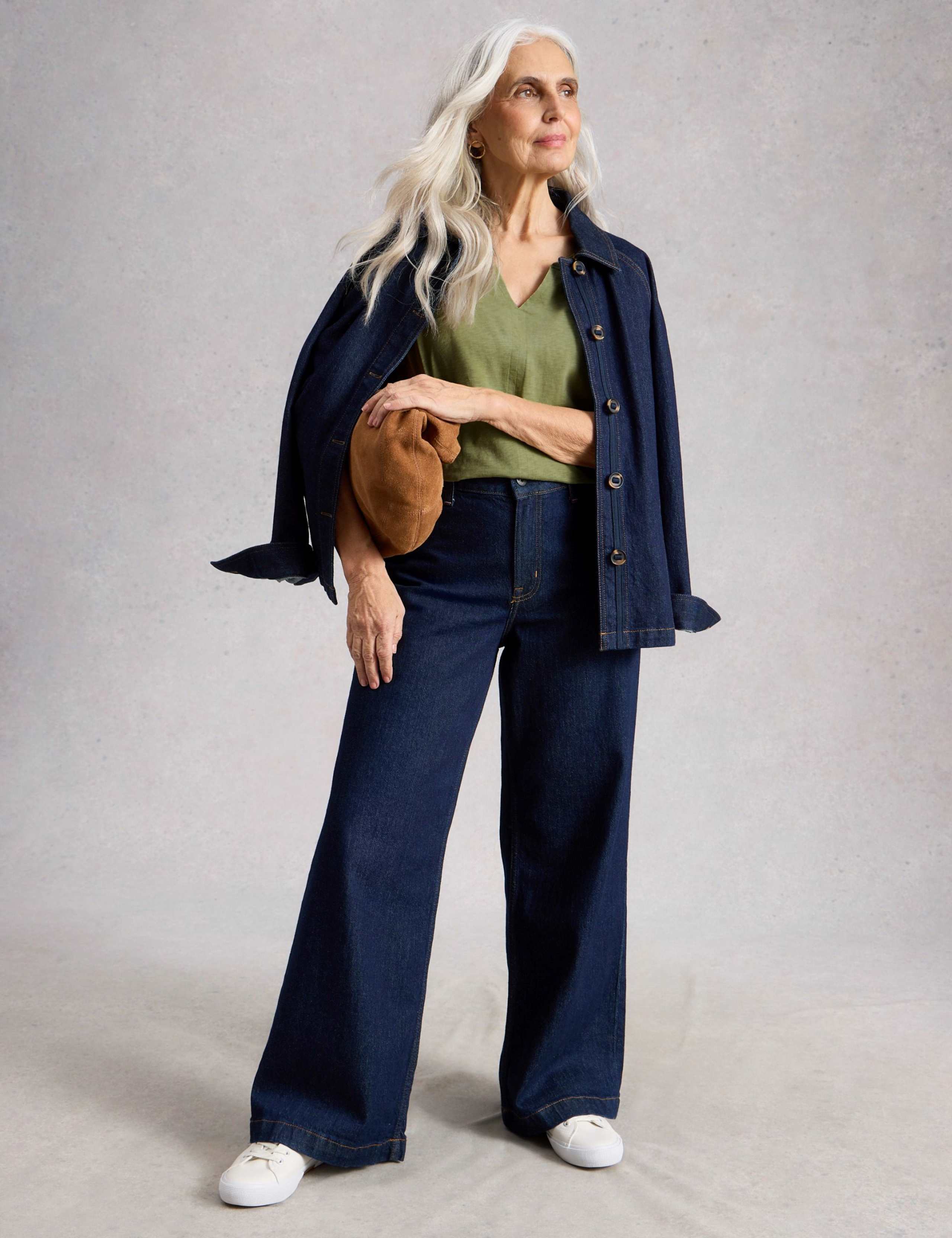 Pure Cotton Jersey V-Neck T-Shirt 4 of 6