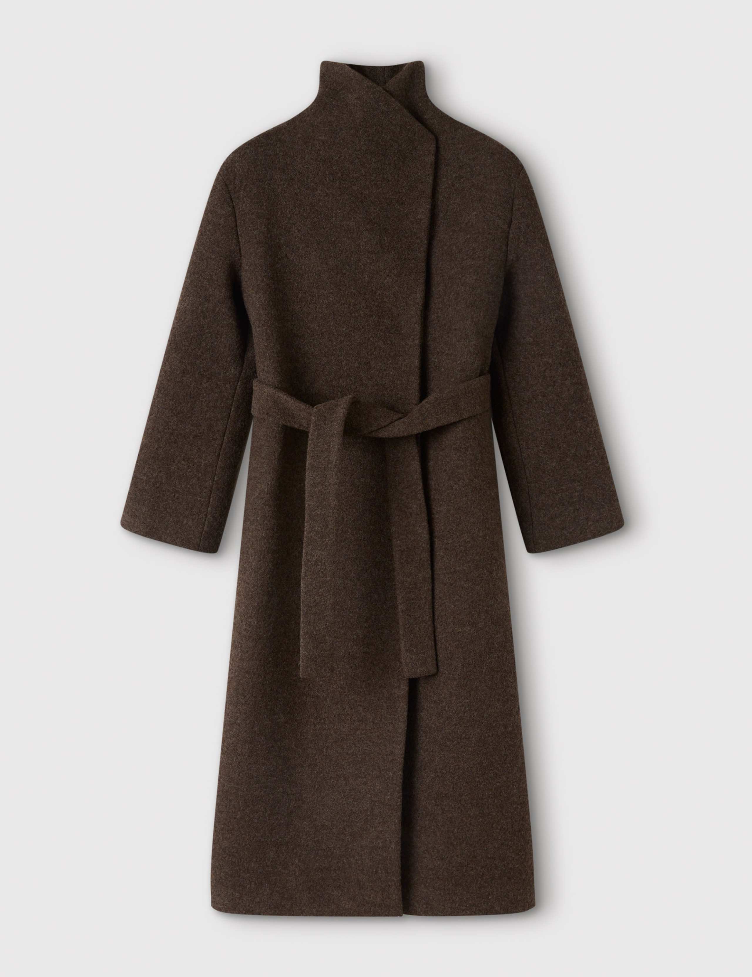 Pure Wool Funnel Neck Trench Coat 2 of 6